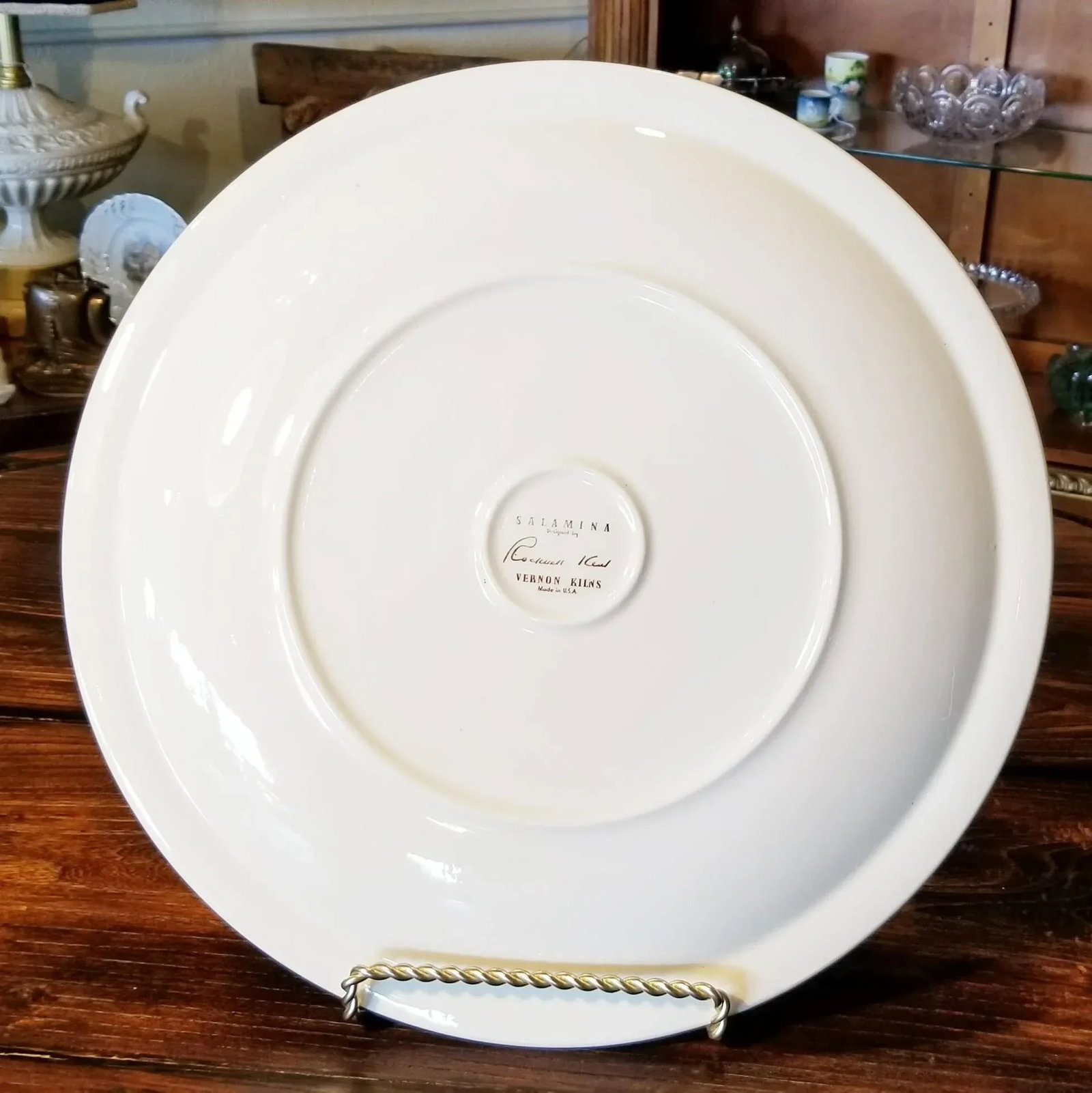 Rockwell Kent "Salamina" Chop Plate - 8