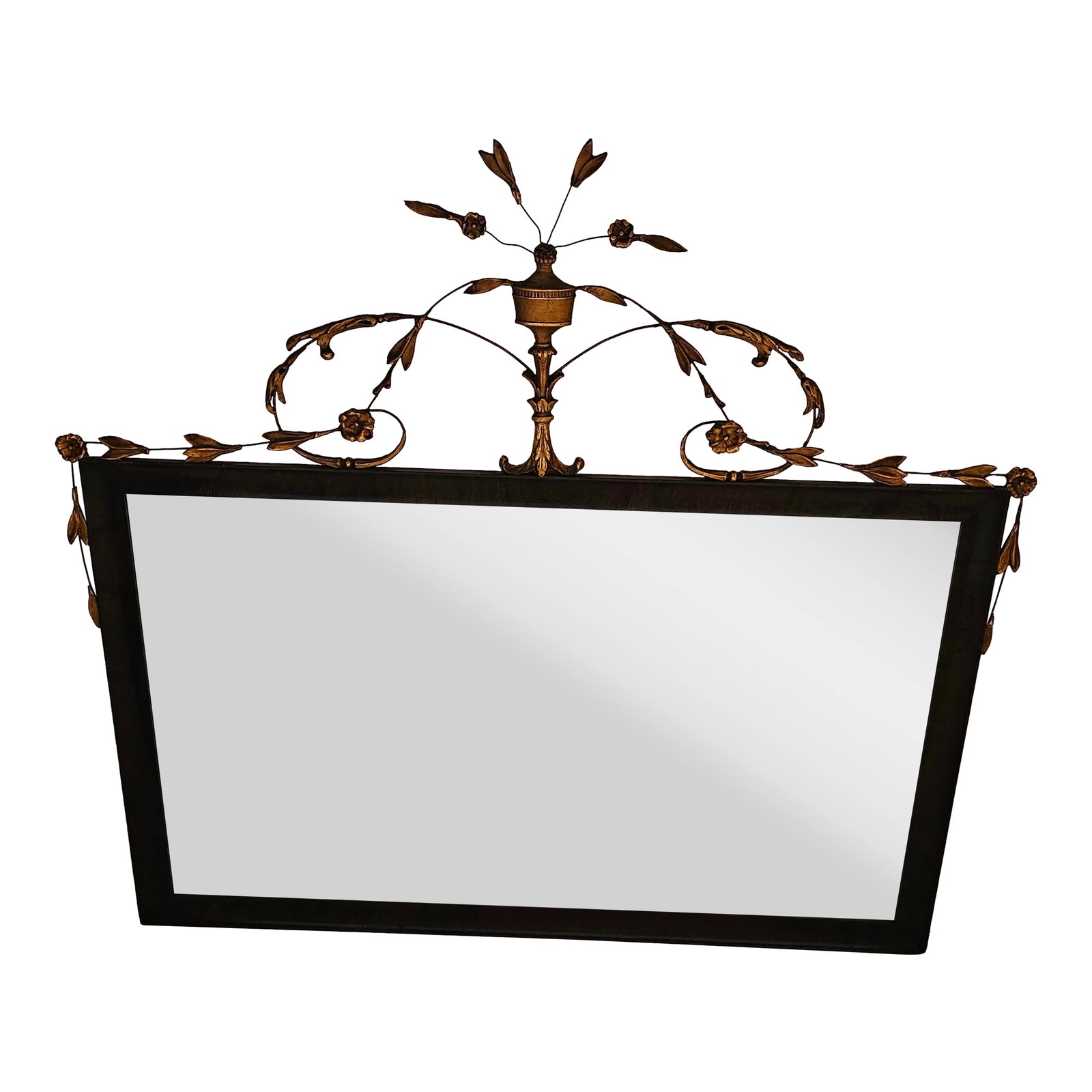Wood and Gilt Metal Regency Style Mirror by W & J Sloane (1 of 11)