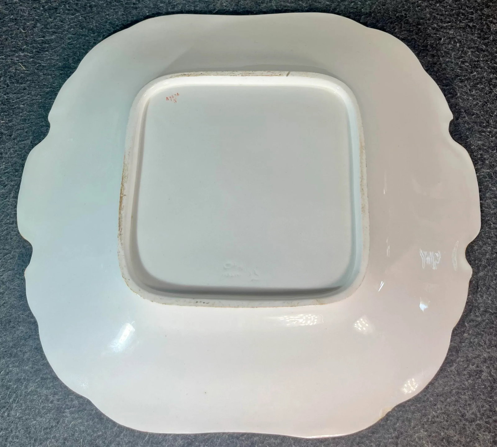 Antique Minton Square Handled Porcelain Cake Plate - 6
