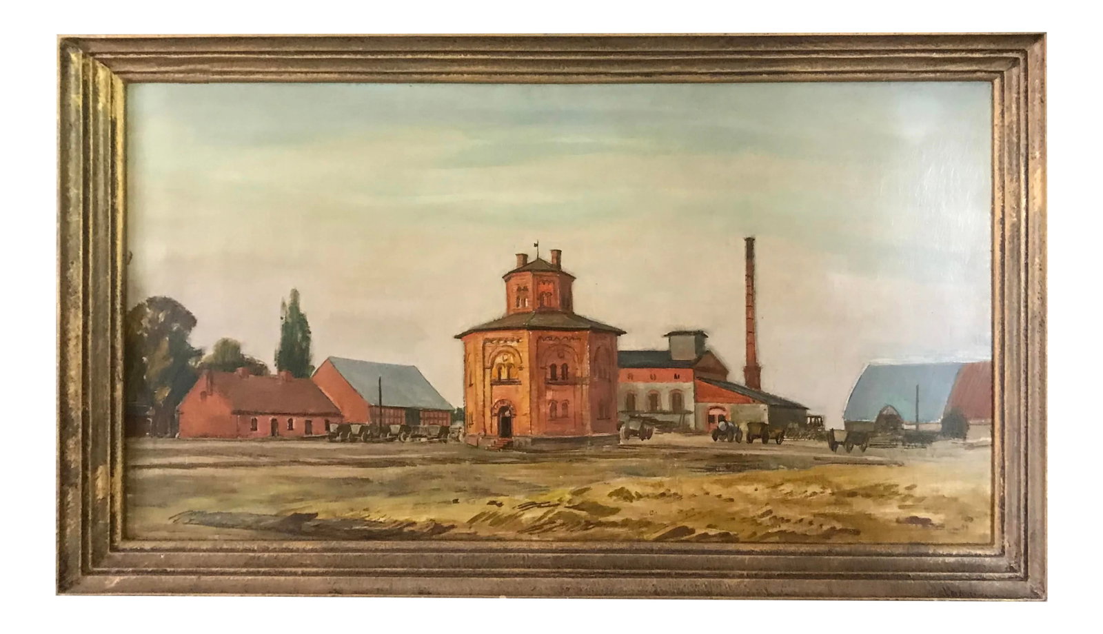 1920's Kurt Haase-Jastrow Original Framed Painting: Here is a beautiful painting by Kurt Haase-Jastrow with certification on the back. It is framed in a wood frame with a gold paint treatment. The painting looks wonderful and has a very Swedish,