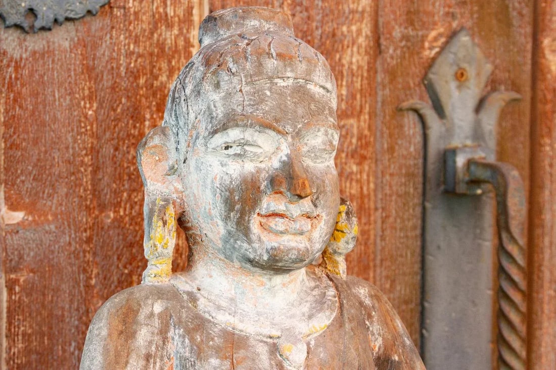 Hill Tribe Antique Padmasana Buddha - 3