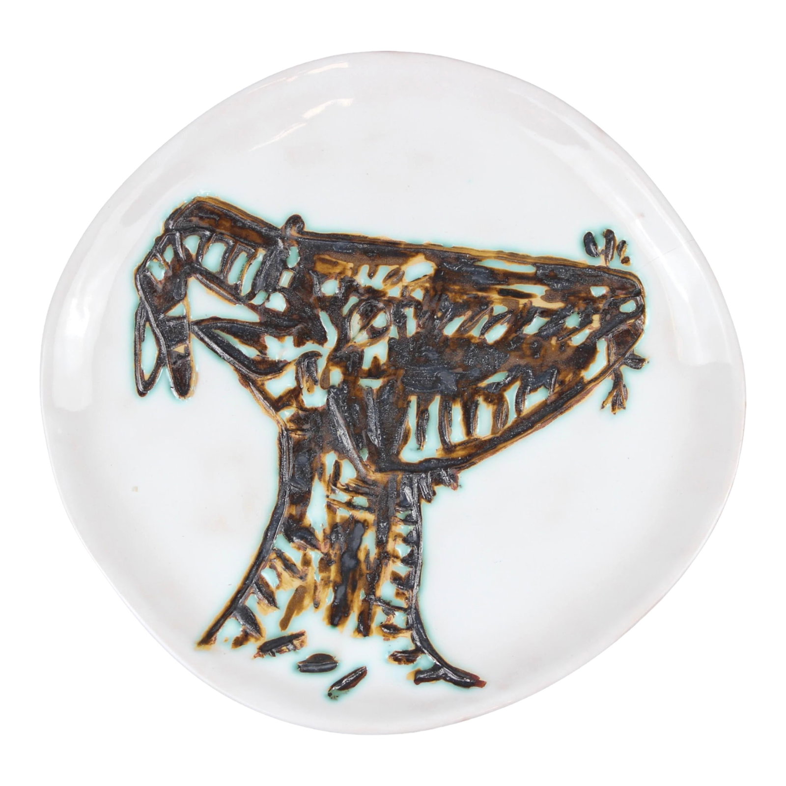 Pablo Picasso Madoura Ceramic, "TÃªte De Chèvre De Profil" Plate (1 of 4)