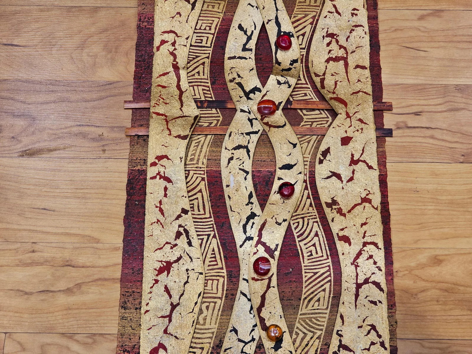 Contemporary Mixed Media Wall Art Pair, 3d Fiber Glass Wood, Usa - 7