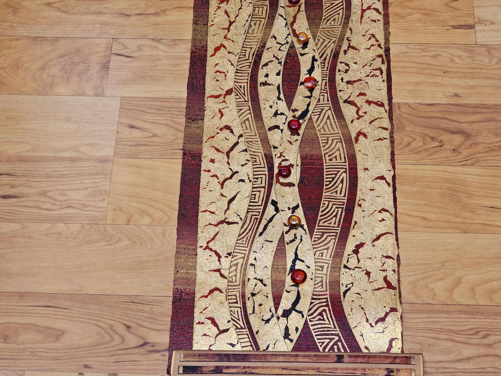 Contemporary Mixed Media Wall Art Pair, 3d Fiber Glass Wood, Usa - 8