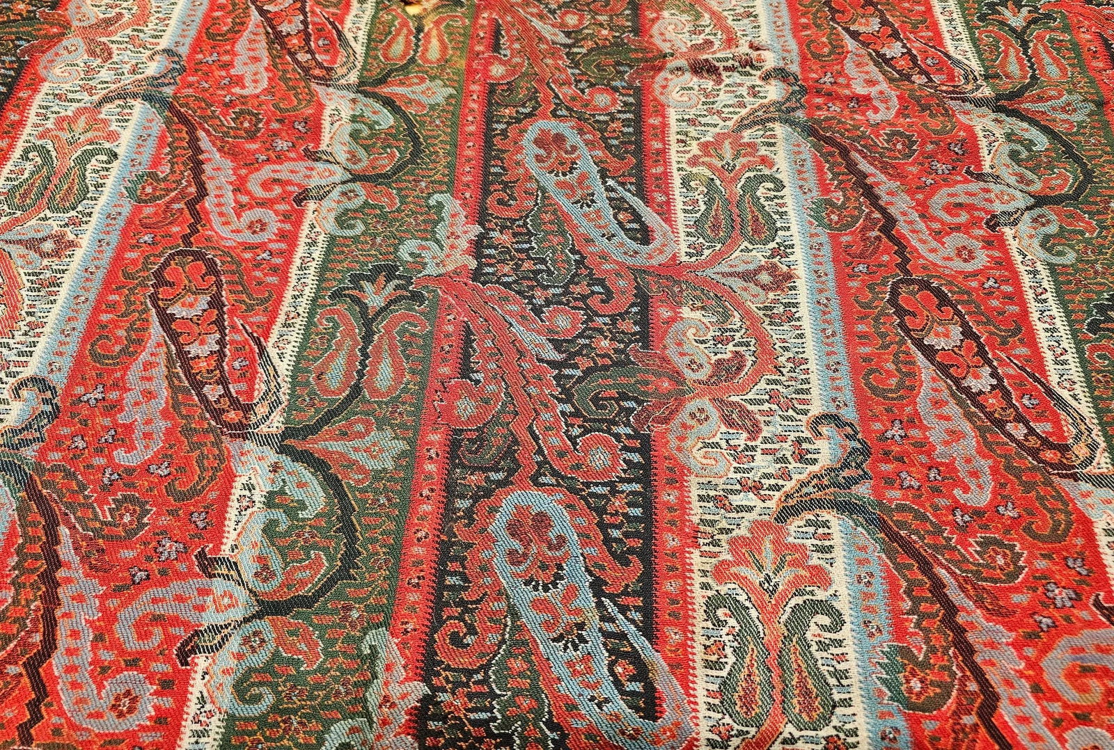 Late 19th Century Paisley Shawl Fabric - 5