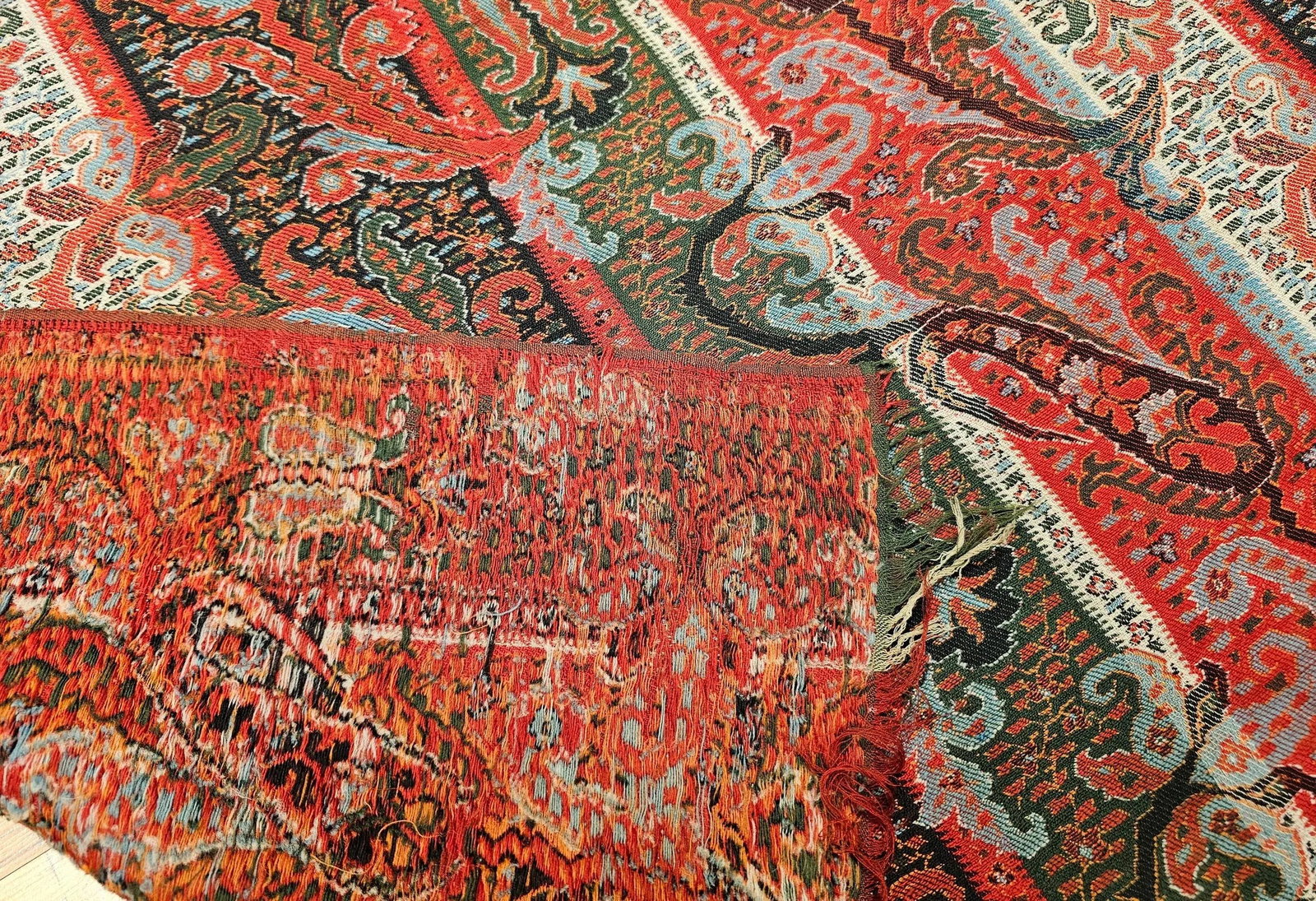 Late 19th Century Paisley Shawl Fabric - 7