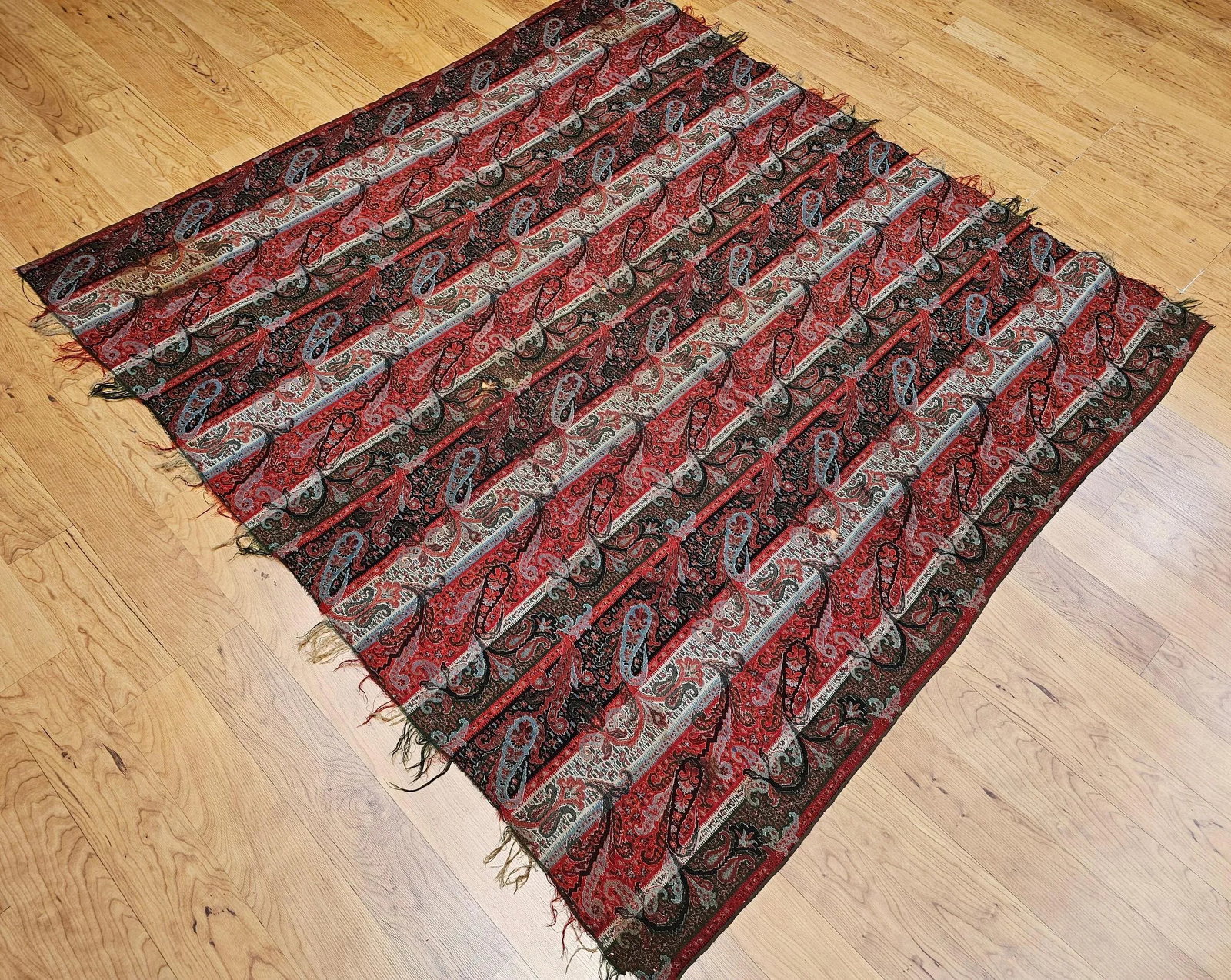 Late 19th Century Paisley Shawl Fabric - 8