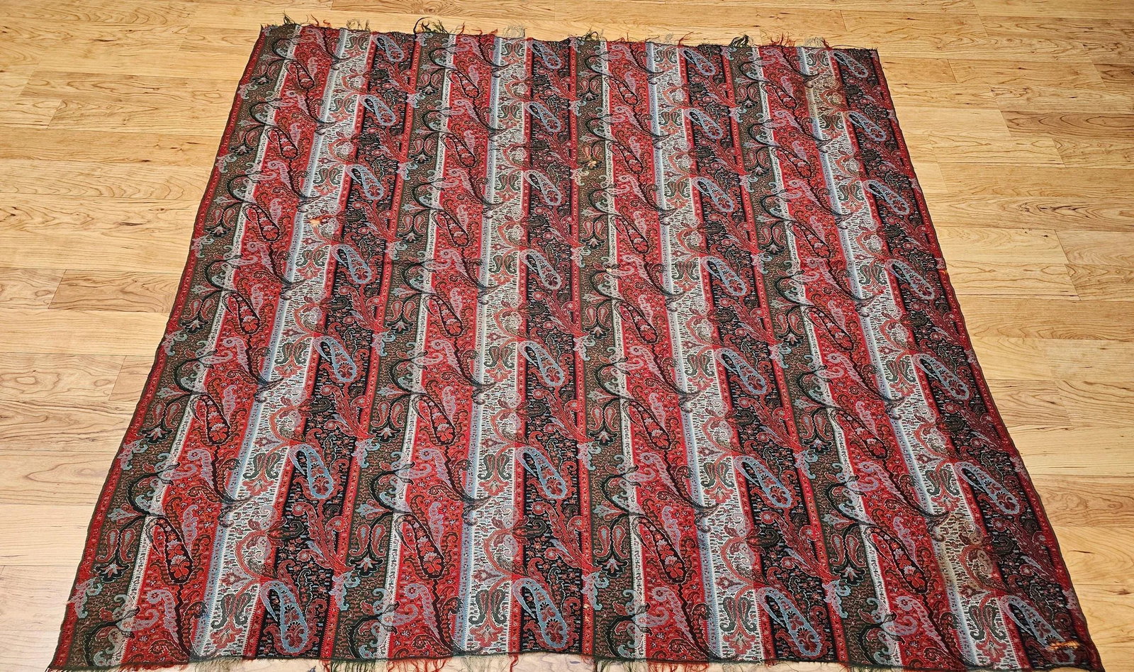 Late 19th Century Paisley Shawl Fabric - 9