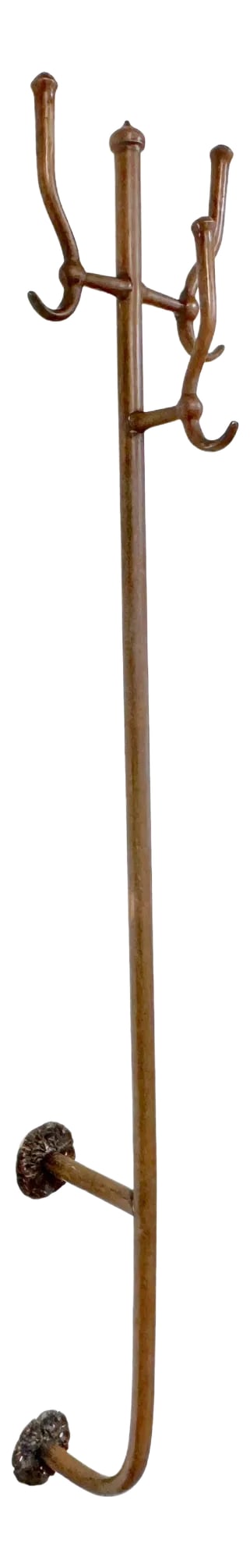 1st Class Ship, Train or Saloon Brass Trident Coat/ Hat Rack, Circa 1890 (1 of 11)
