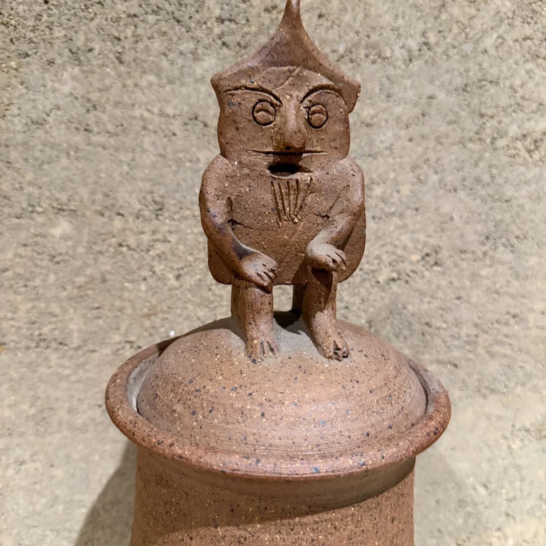 1950s Stoneware Pottery Cookie Jar - 3