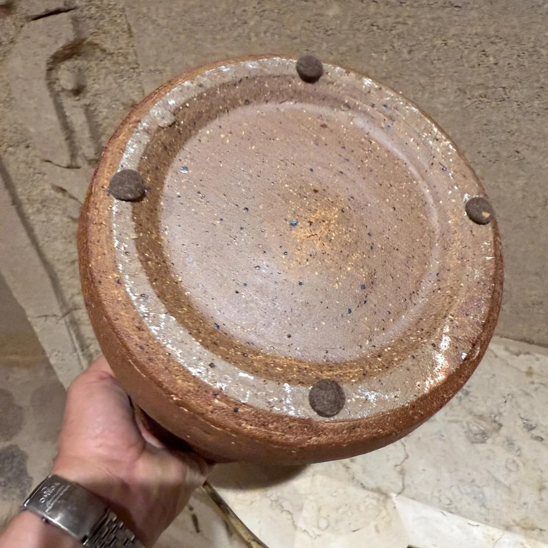 1950s Stoneware Pottery Cookie Jar - 7