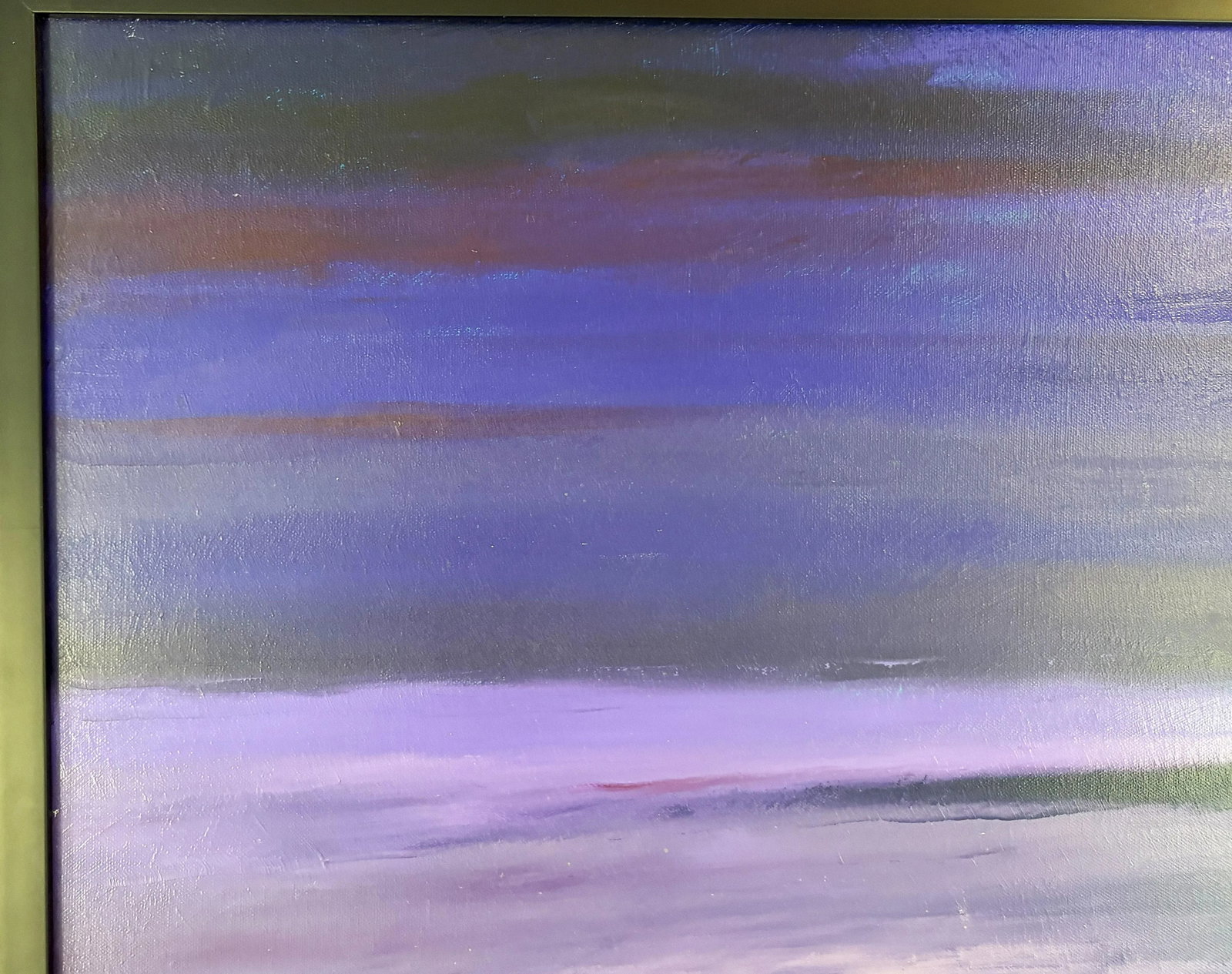 Original Signed & Framed Painting on Canvas by A. Neri (American, Present Day) Titled 'Pacific Eveni - 3