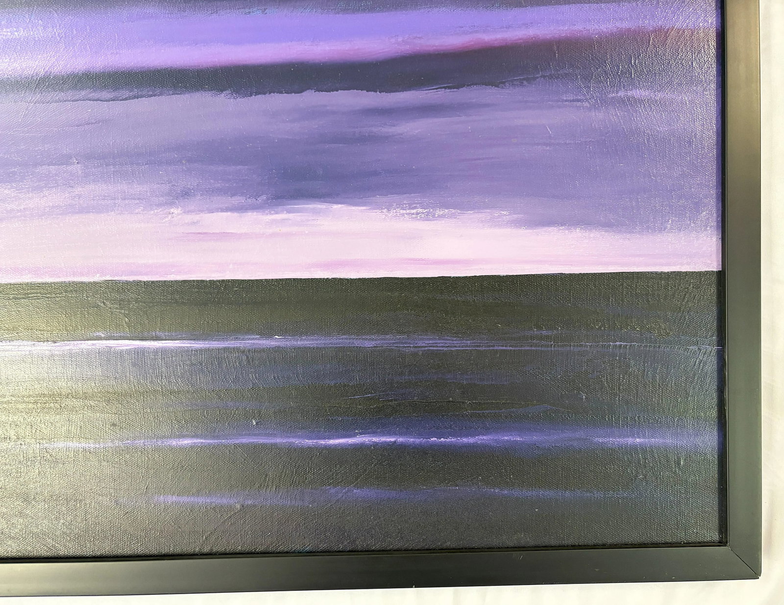 Original Signed & Framed Painting on Canvas by A. Neri (American, Present Day) Titled 'Pacific Eveni - 5