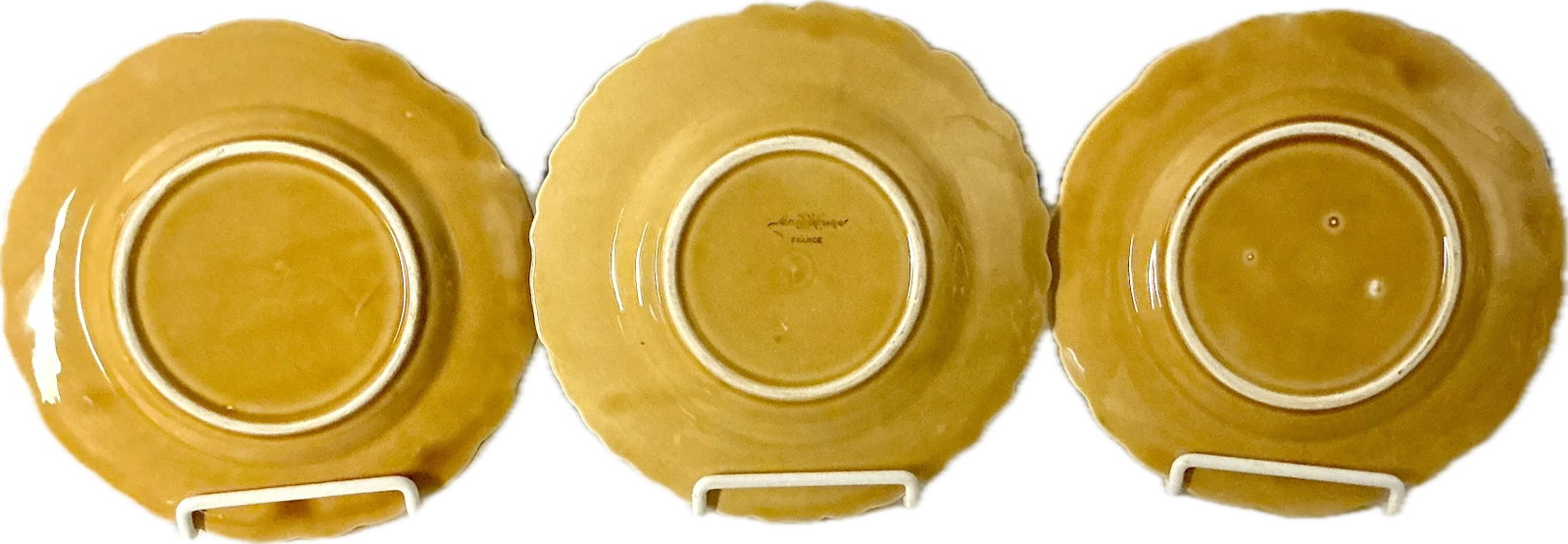 Sarreguemines French Majolica Plates, Set of Three - 10