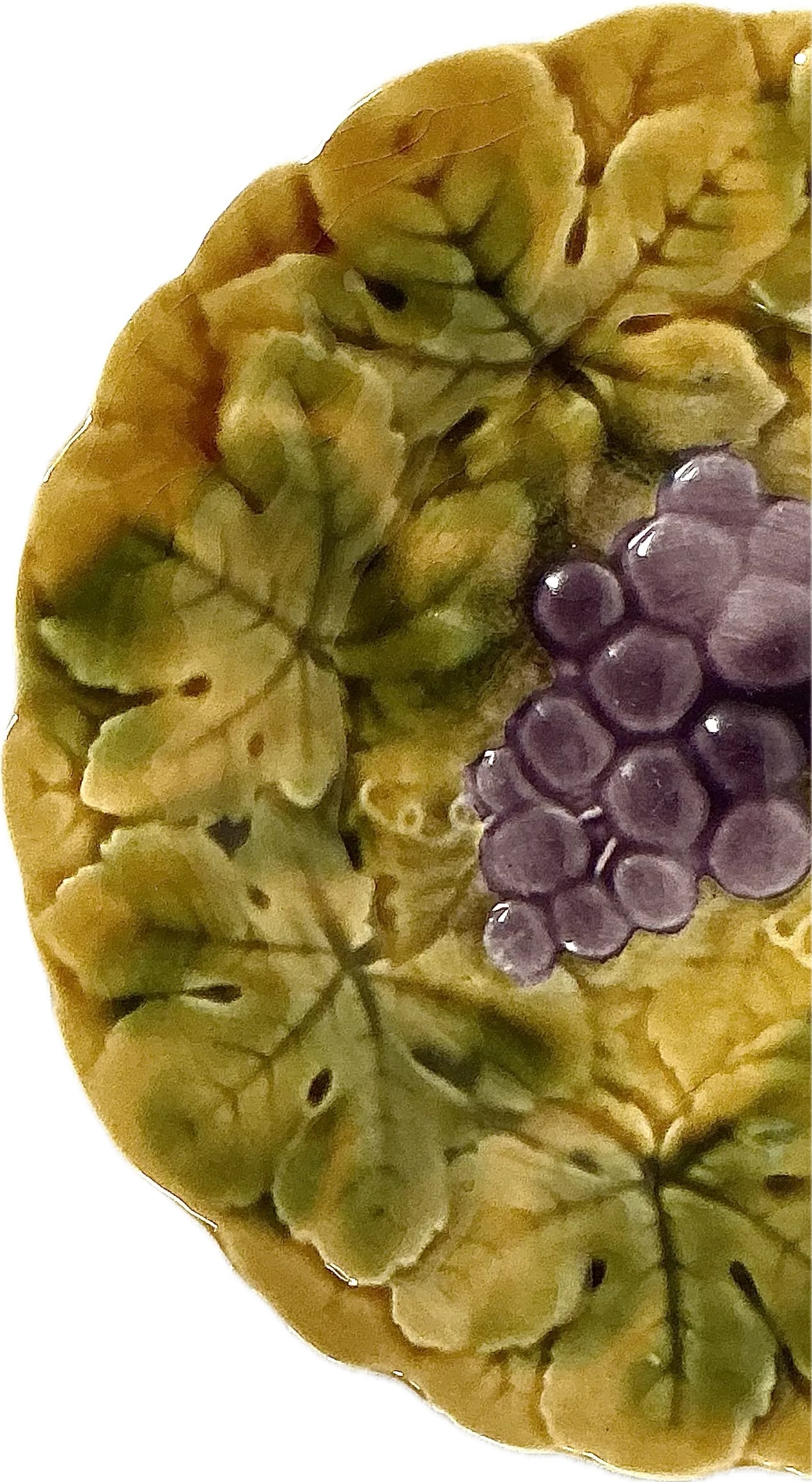 Sarreguemines French Majolica Plates, Set of Three - 4