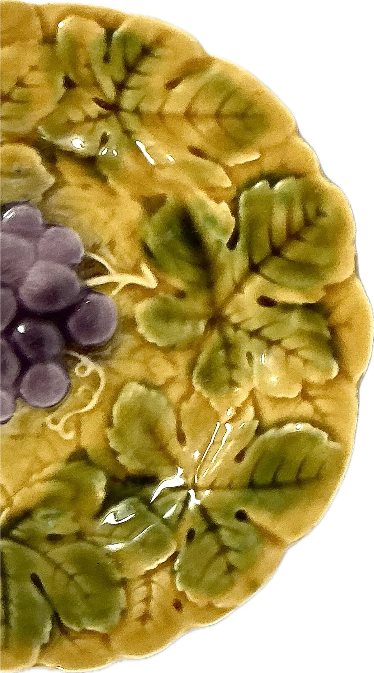 Sarreguemines French Majolica Plates, Set of Three - 5