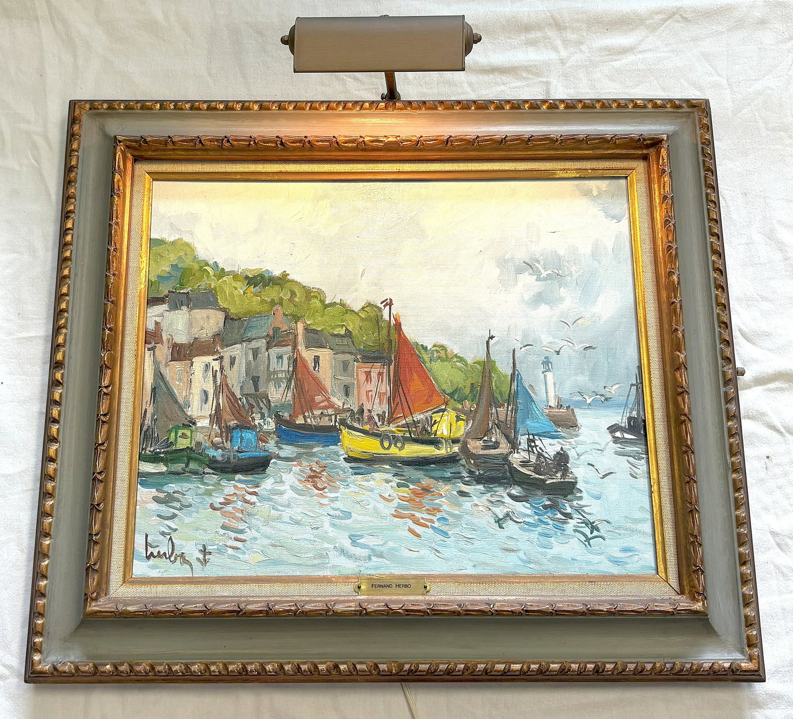 Original Signed & Framed Oil Painting on Canvas by 'Fernand Herbo' (France, 1904-1995) - 2