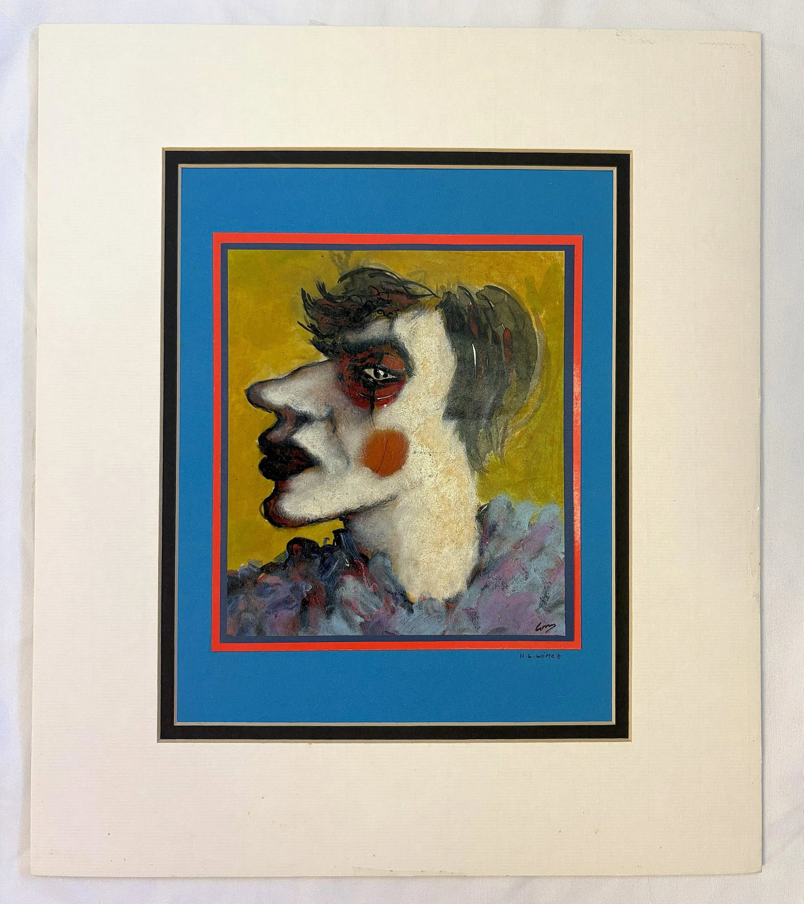 Original Signed Mixed Media Painting by Hector Gustavo Gomez (Mexico, 1954-Present) Circa 1979 - 2