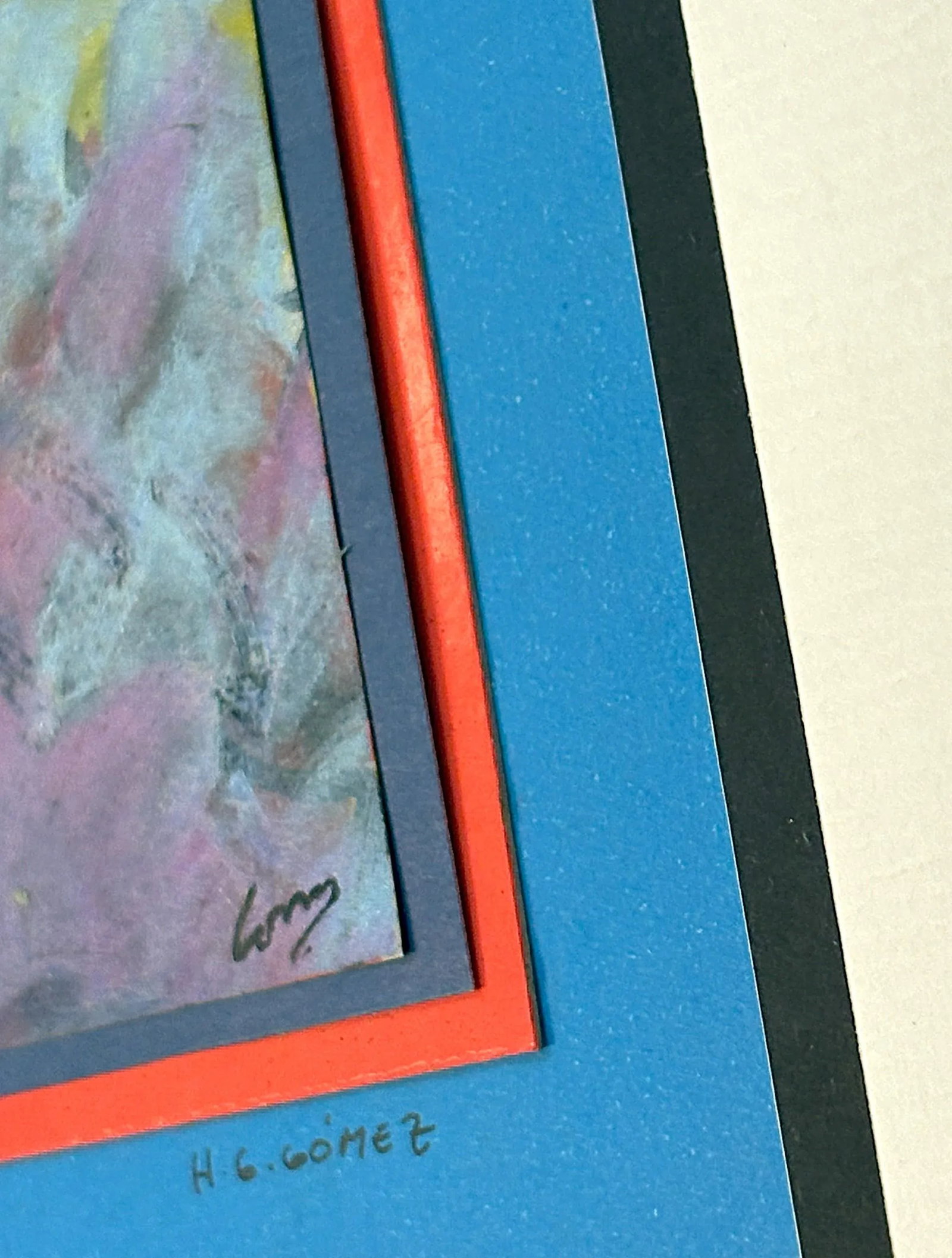 Original Signed Mixed Media Painting by Hector Gustavo Gomez (Mexico, 1954-Present) Circa 1979 - 6