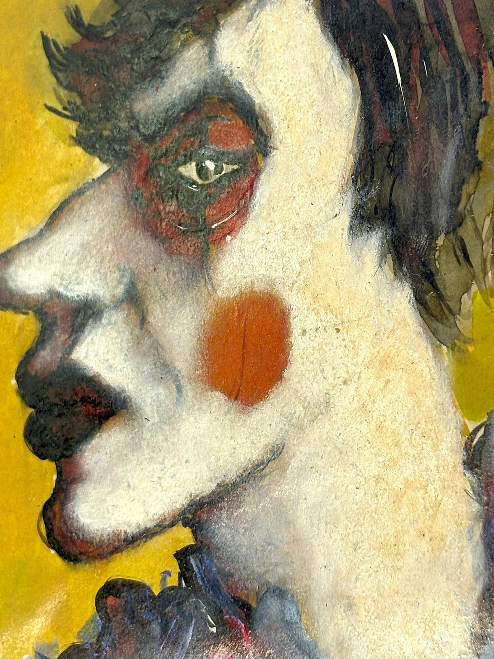 Original Signed Mixed Media Painting by Hector Gustavo Gomez (Mexico, 1954-Present) Circa 1979 - 7