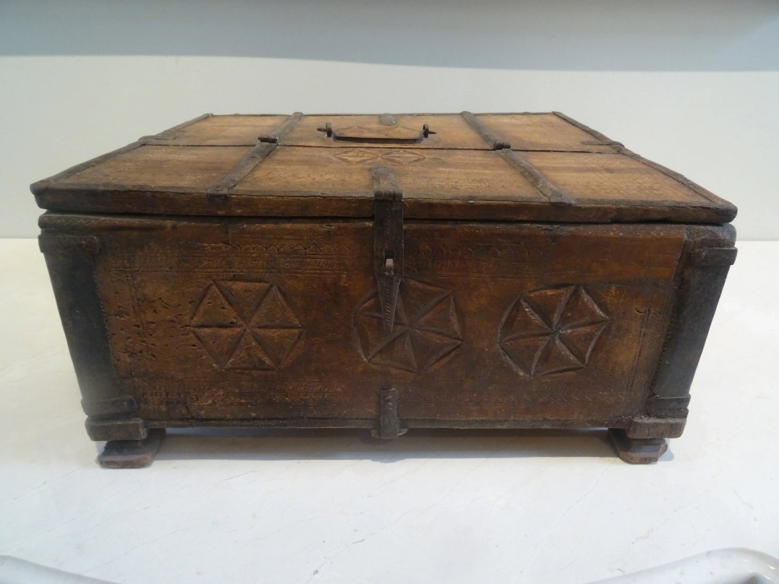 Extra Large 19th Century Anglo Indian Cash or Jewelry Box - 2
