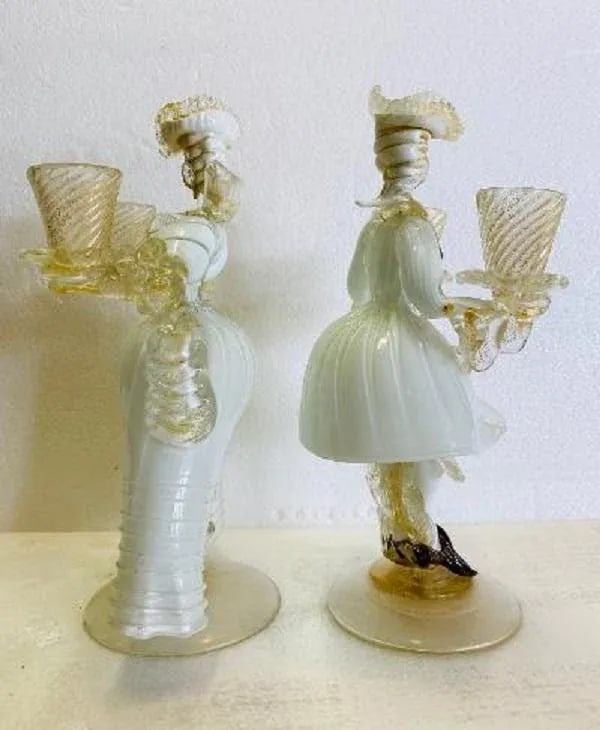 Vintage Murano Glass Figurines-Pair - 5