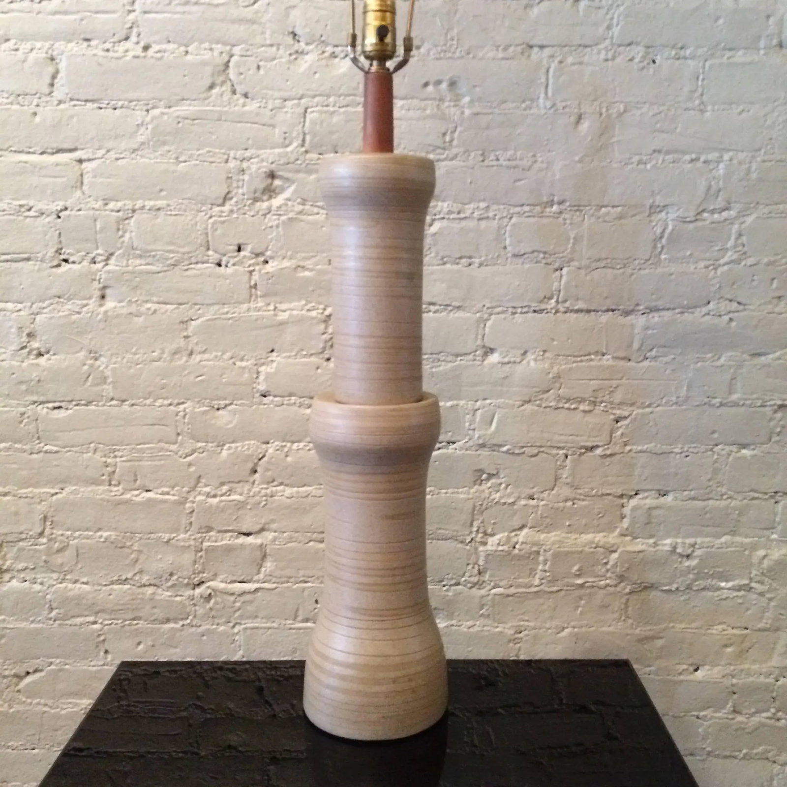 Tall Stacked Art Pottery Table Lamp by Gordon Martz for Marshall Studios - 3