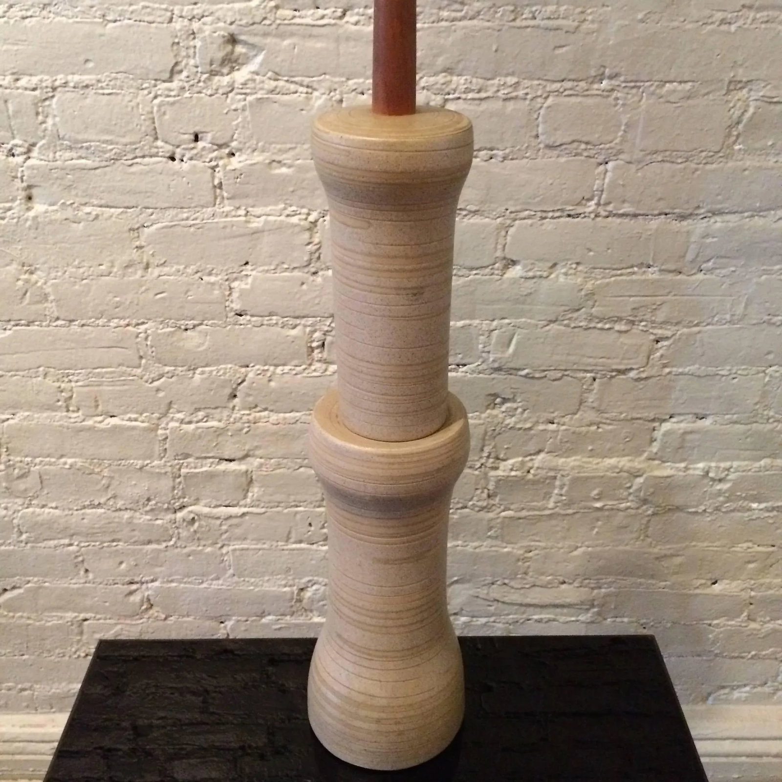 Tall Stacked Art Pottery Table Lamp by Gordon Martz for Marshall Studios - 4