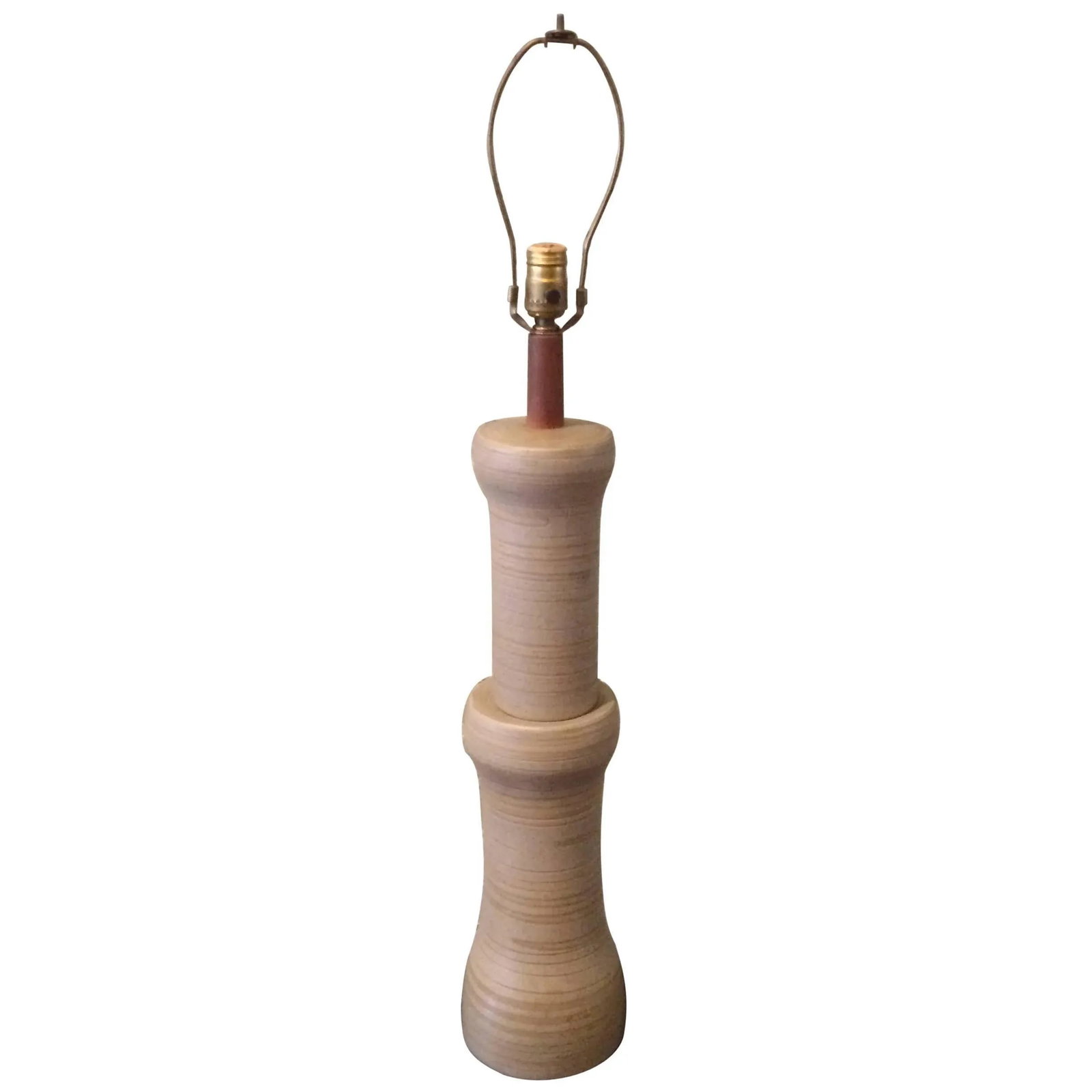 Tall Stacked Art Pottery Table Lamp by Gordon Martz for Marshall Studios - 8