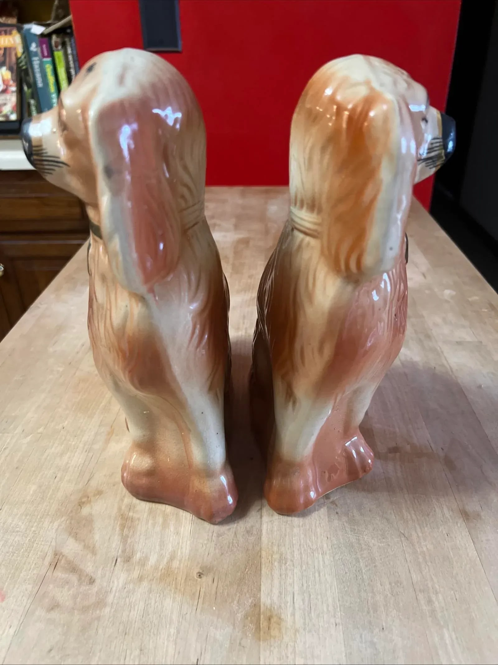 Pair of Antique Decorated Staffordshire Dogs, Circa 1860's - 11
