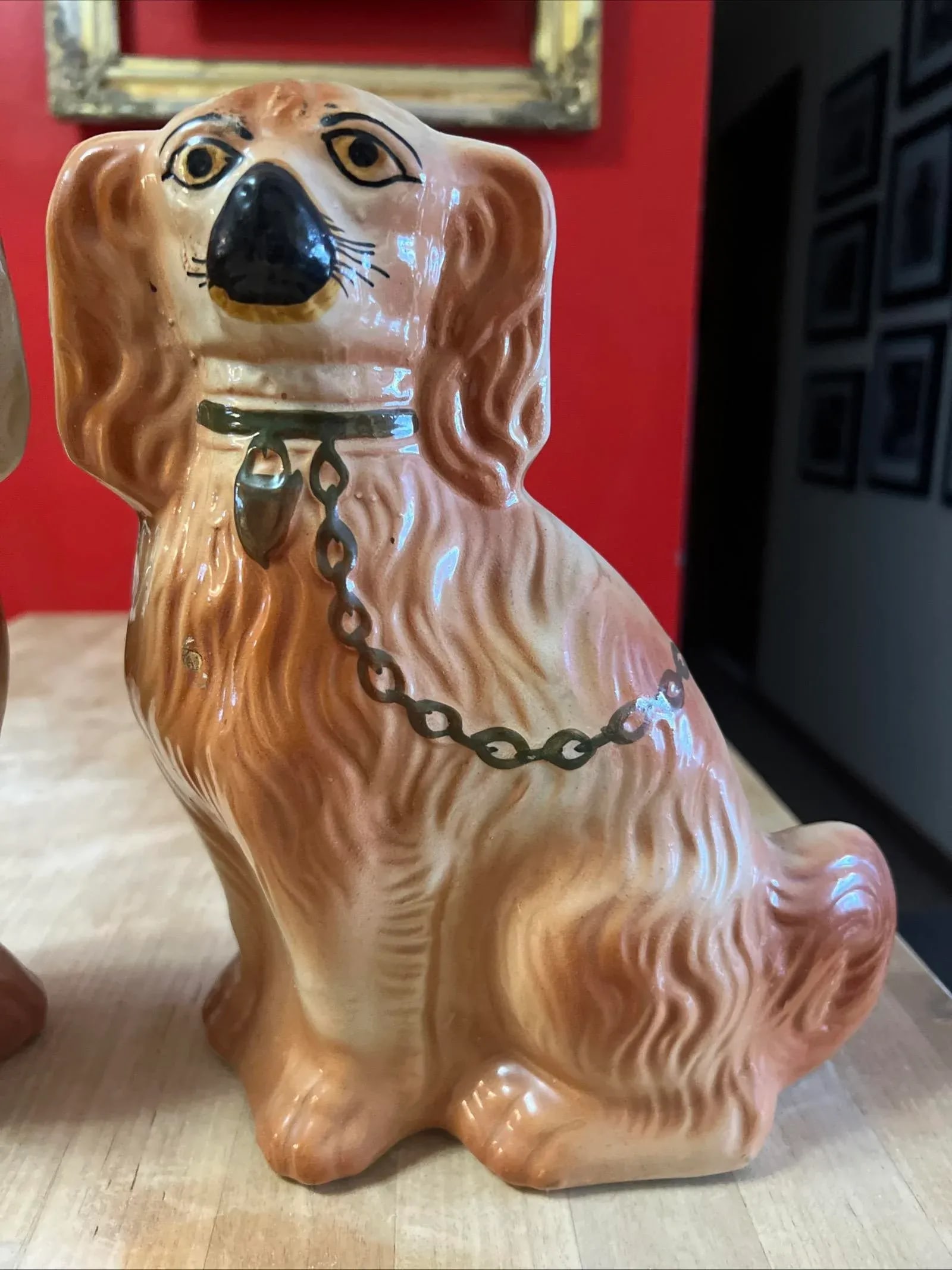 Pair of Antique Decorated Staffordshire Dogs, Circa 1860's - 5