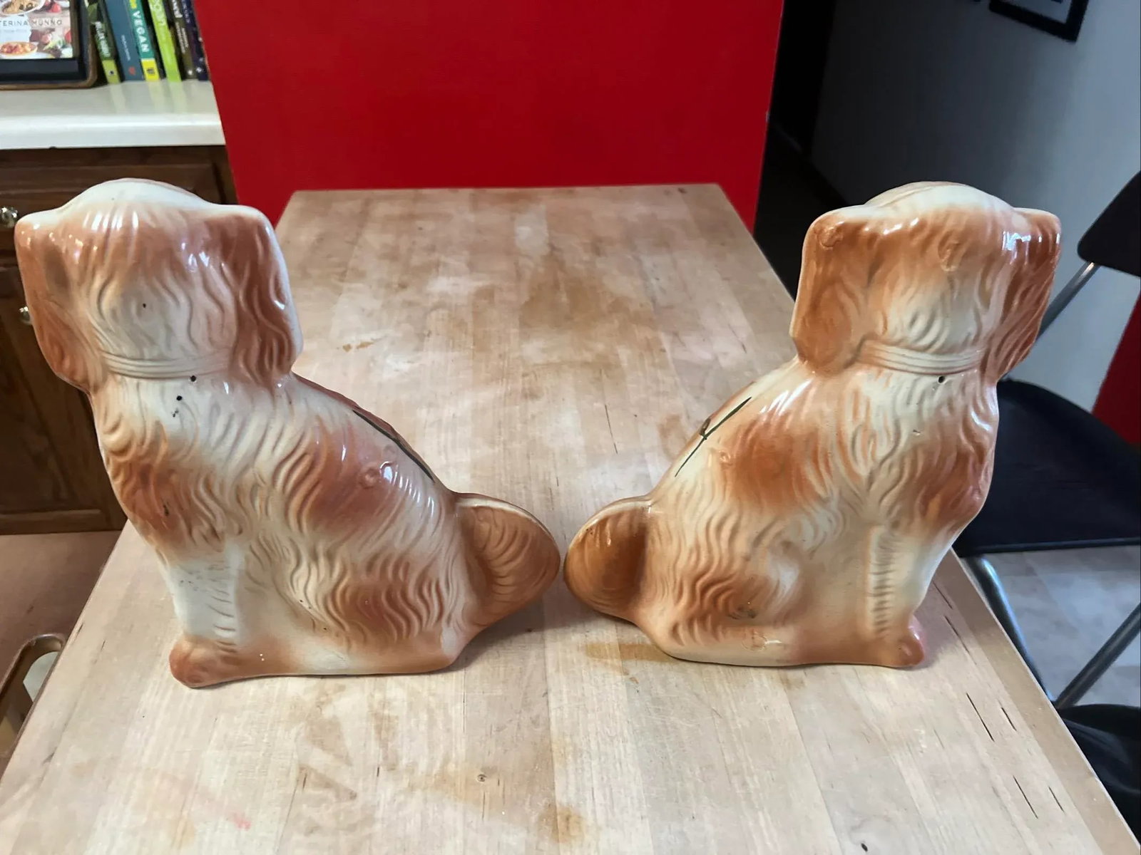 Pair of Antique Decorated Staffordshire Dogs, Circa 1860's - 7