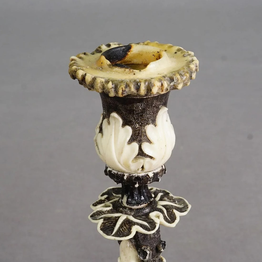 Antique Antler and Bone Candle Holder, Germany Ca. 1850 - 7