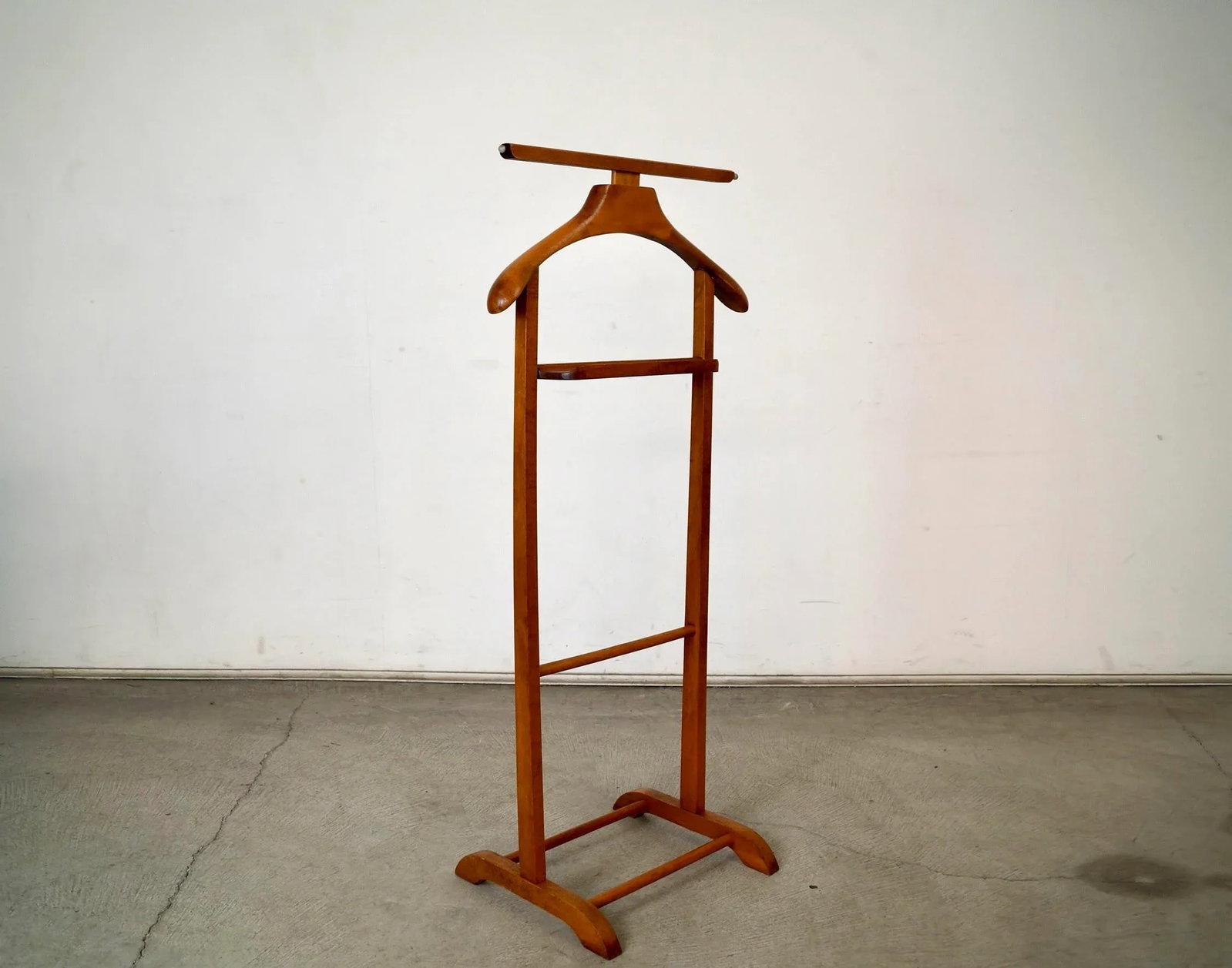 1950's Mid-Century Modern Solid Wood Valet / Butler - 2