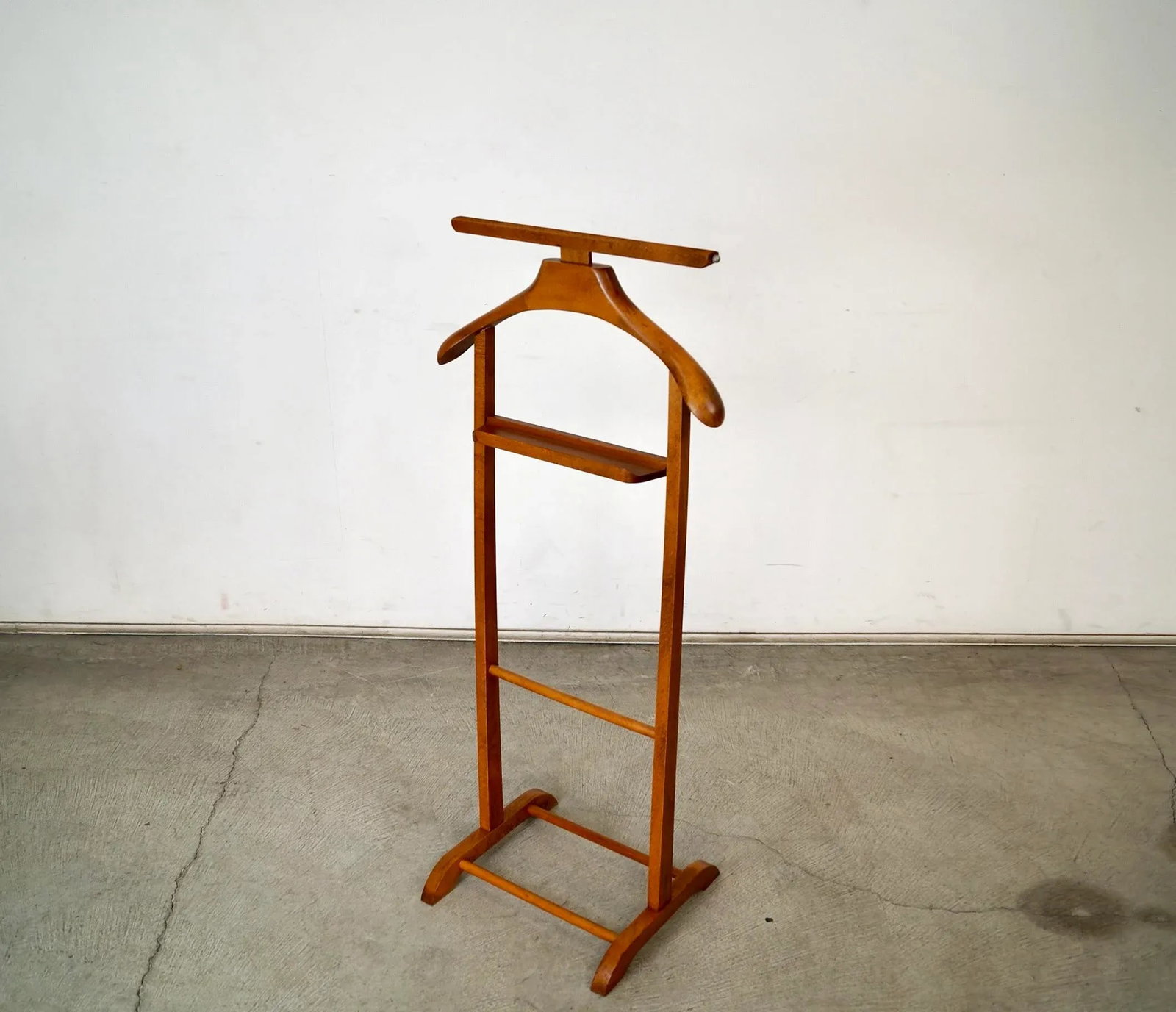 1950's Mid-Century Modern Solid Wood Valet / Butler - 5