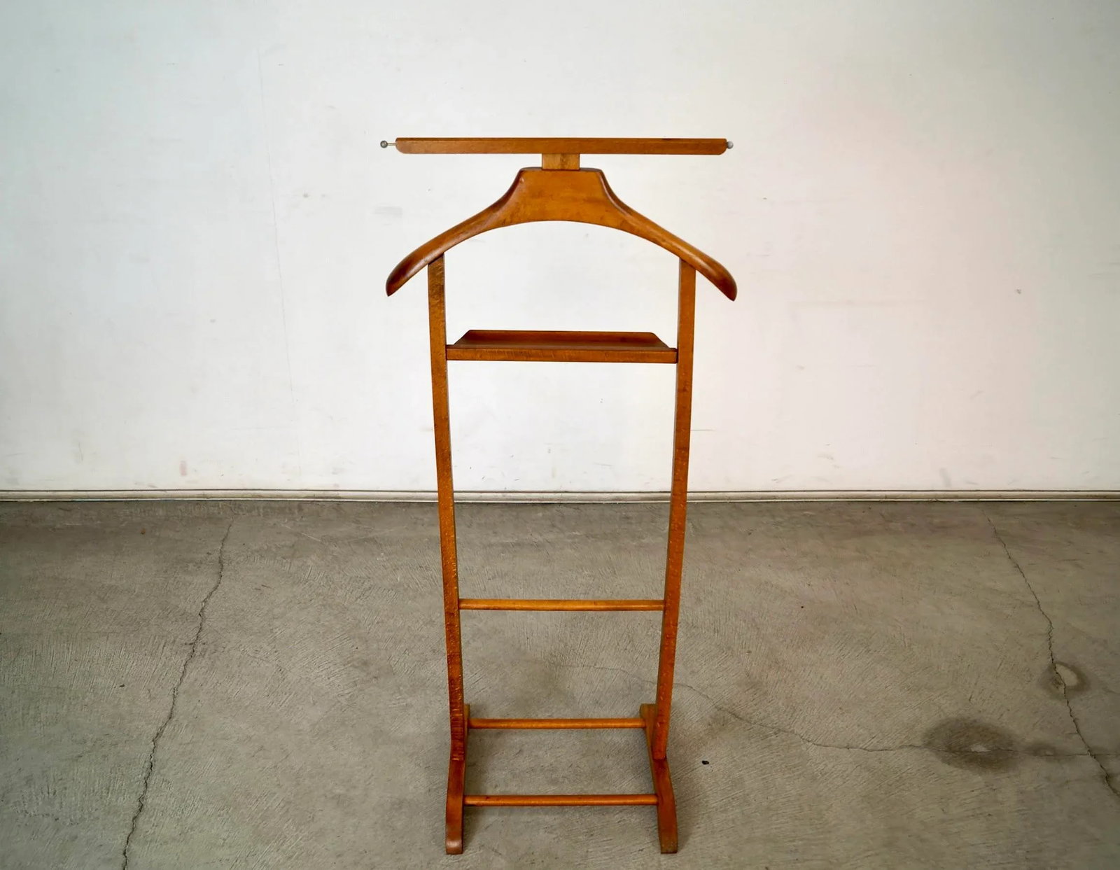 1950's Mid-Century Modern Solid Wood Valet / Butler - 6
