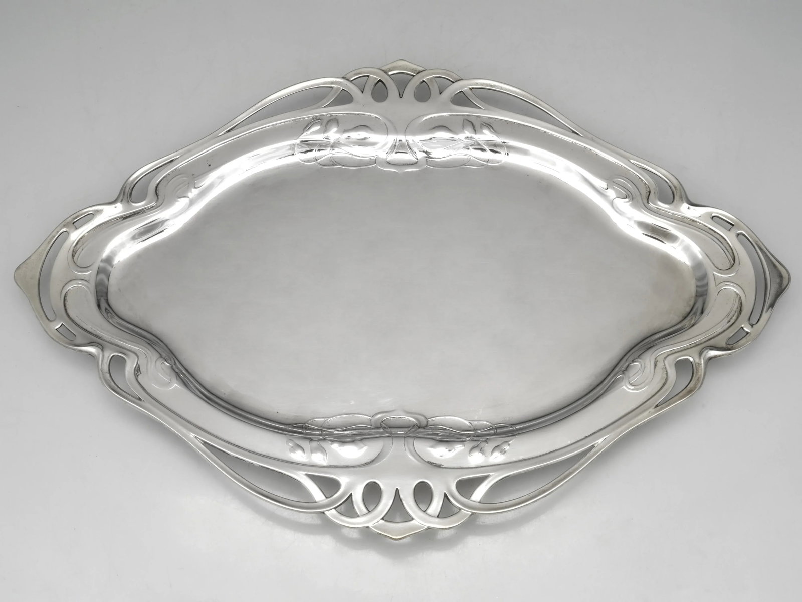 Circa 1900 WMF Art Nouveau Silverplate Liqueur Service With Tray – Jugendstil Claret Jug & 6 - 6