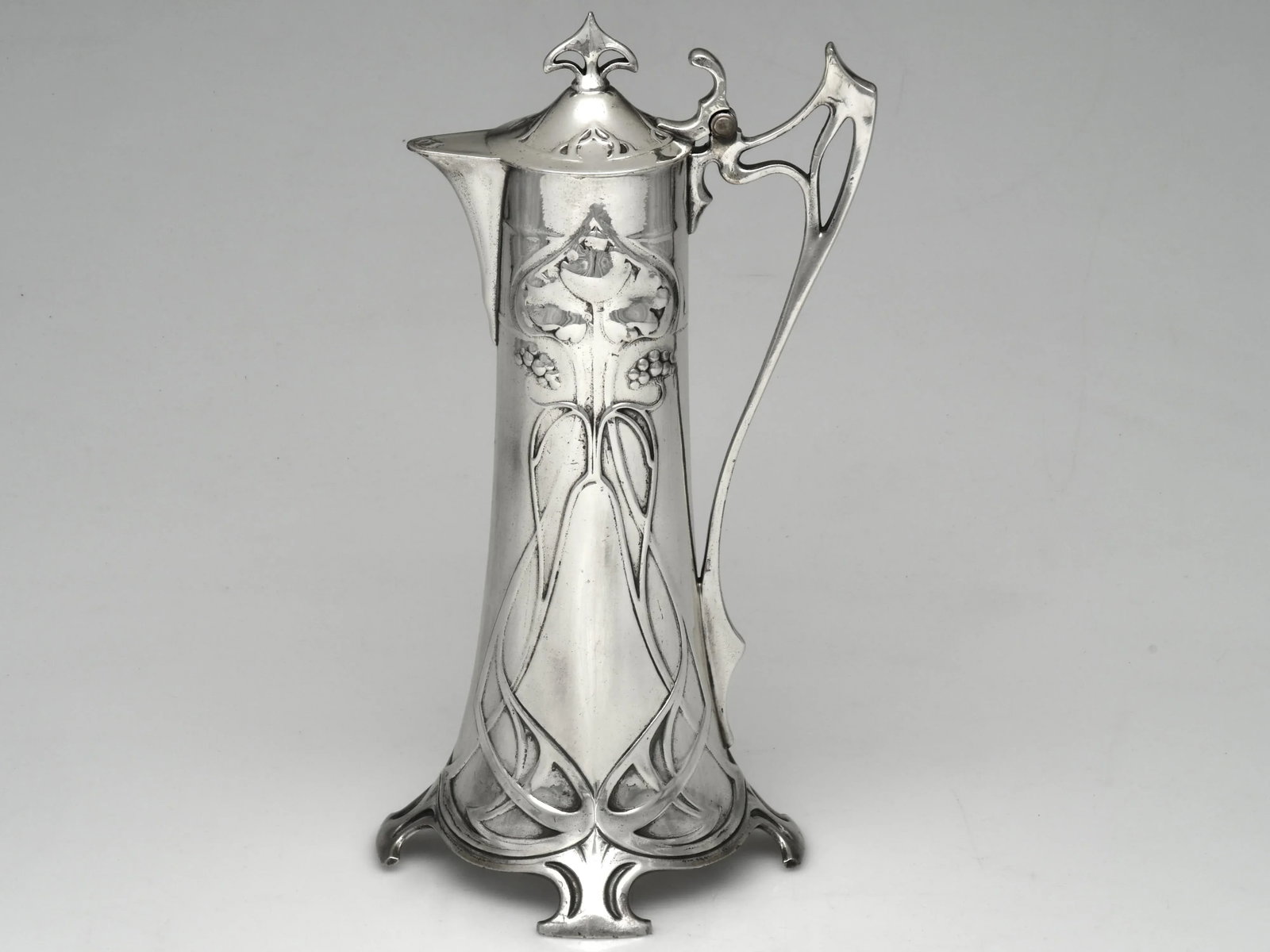 Circa 1900 WMF Art Nouveau Silverplate Liqueur Service With Tray – Jugendstil Claret Jug & 6 - 7