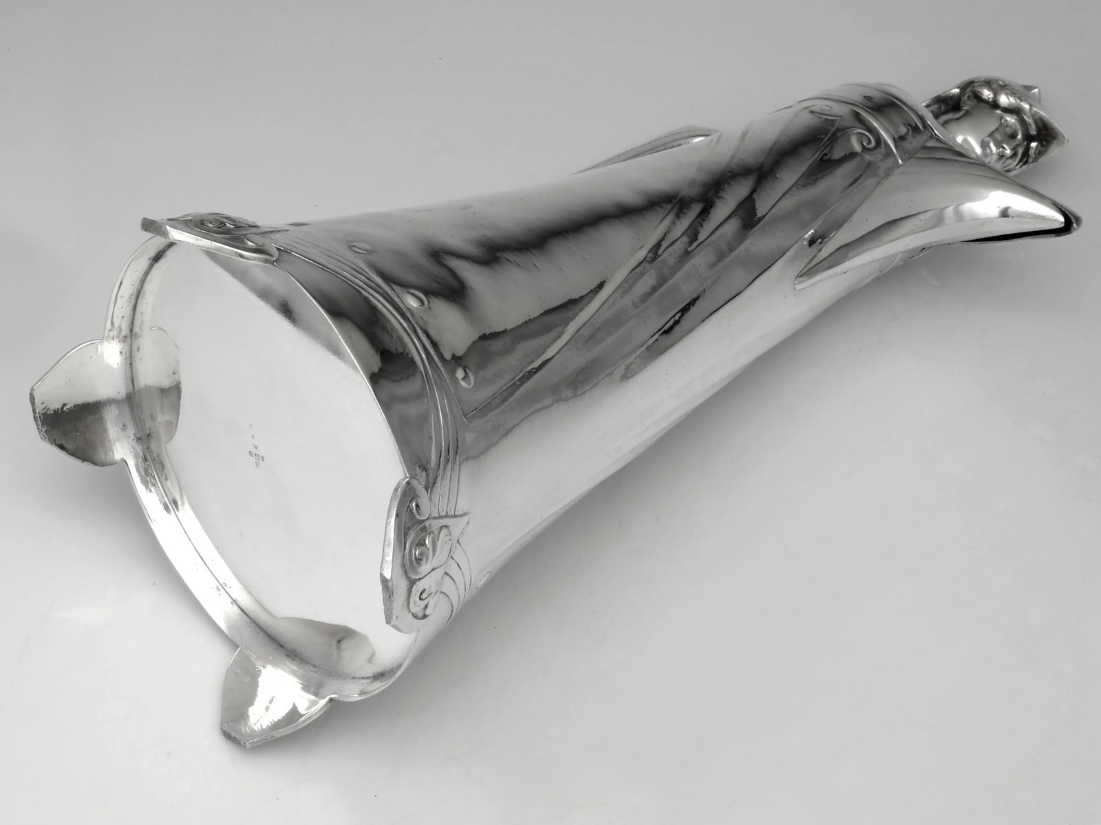 WMF Art Nouveau Silverplate Claret Jug With Athena Finial, c.1910–1925 - 6