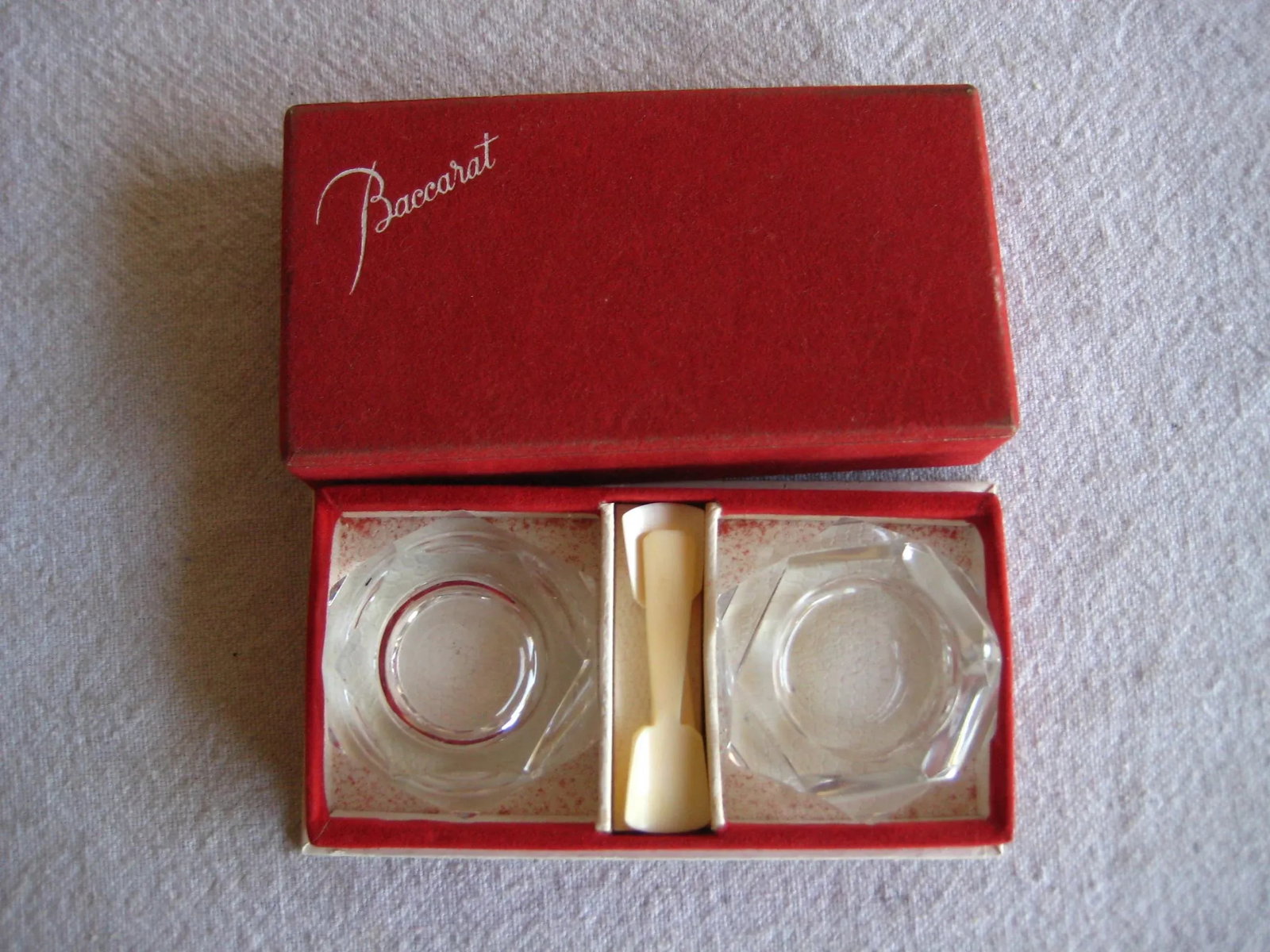 1960s Baccarat Mid-Century Modern Crystal Salt and Pepper - 2