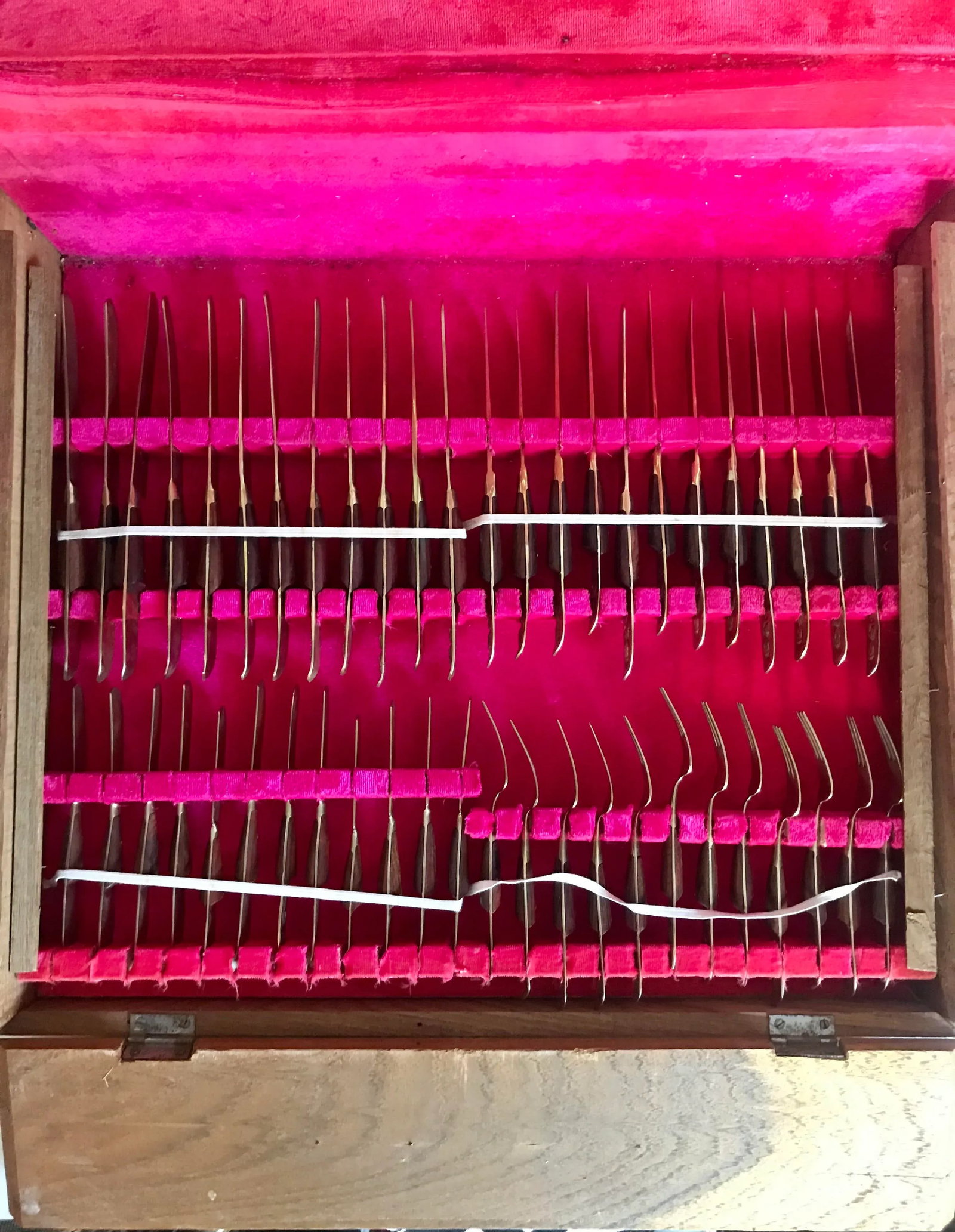 Mid-Century Modern Thai Siam Buddha Brass and Rosewood Flatware Set of 142 - 4