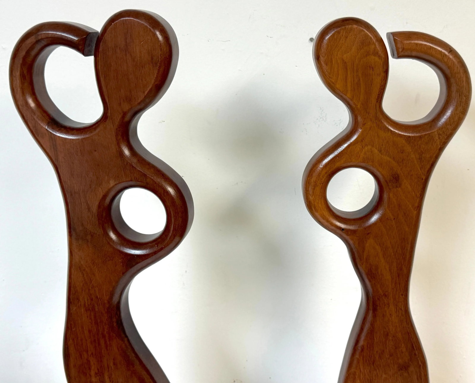 Pair William Westenhaver for Witco Teak Sculptures "” The Boater and The Surfer - 11