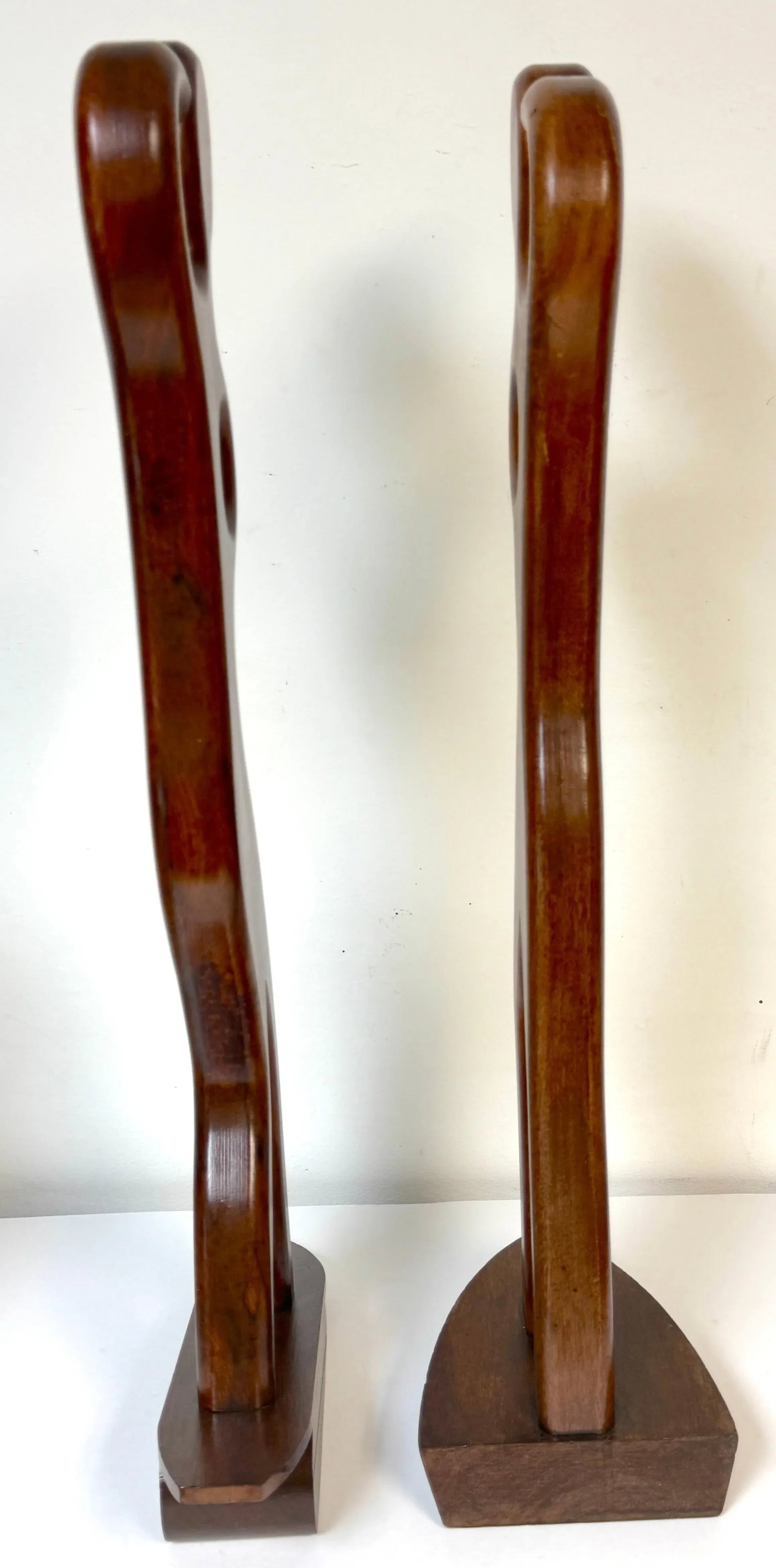 Pair William Westenhaver for Witco Teak Sculptures "” The Boater and The Surfer - 12