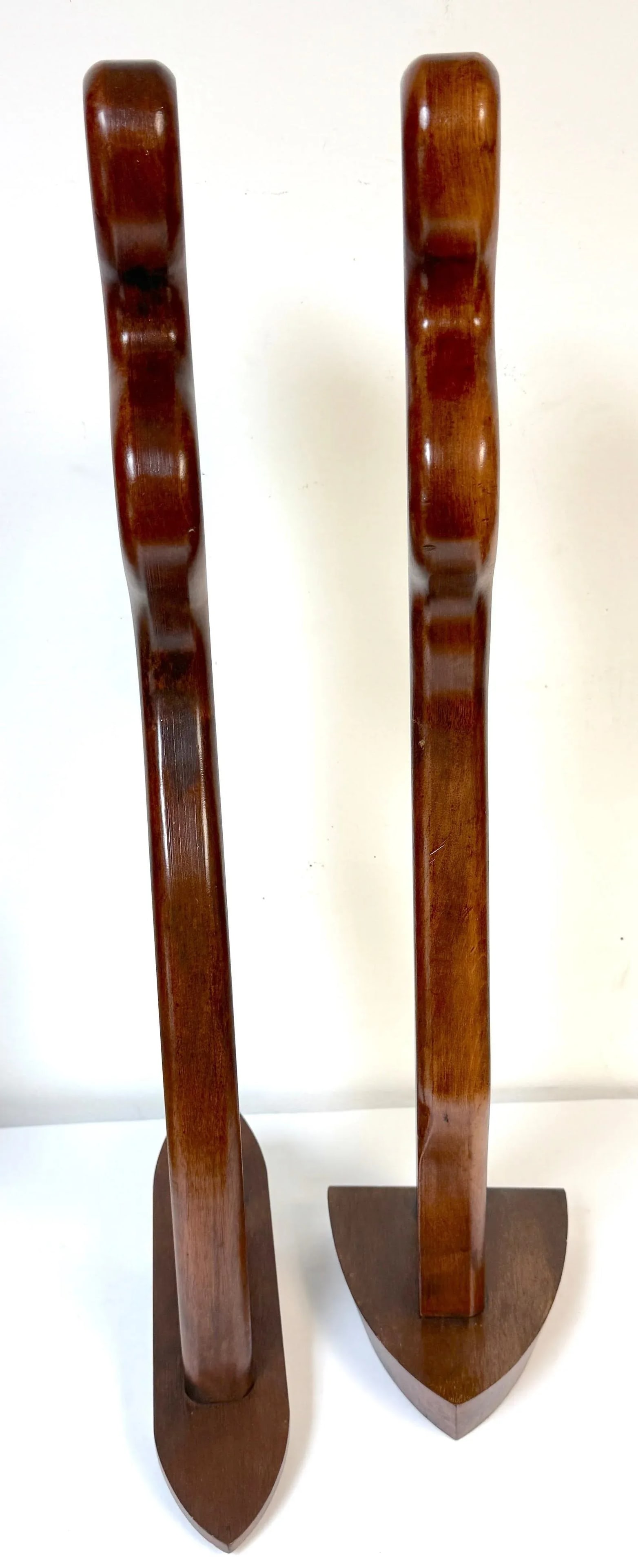 Pair William Westenhaver for Witco Teak Sculptures "” The Boater and The Surfer - 4