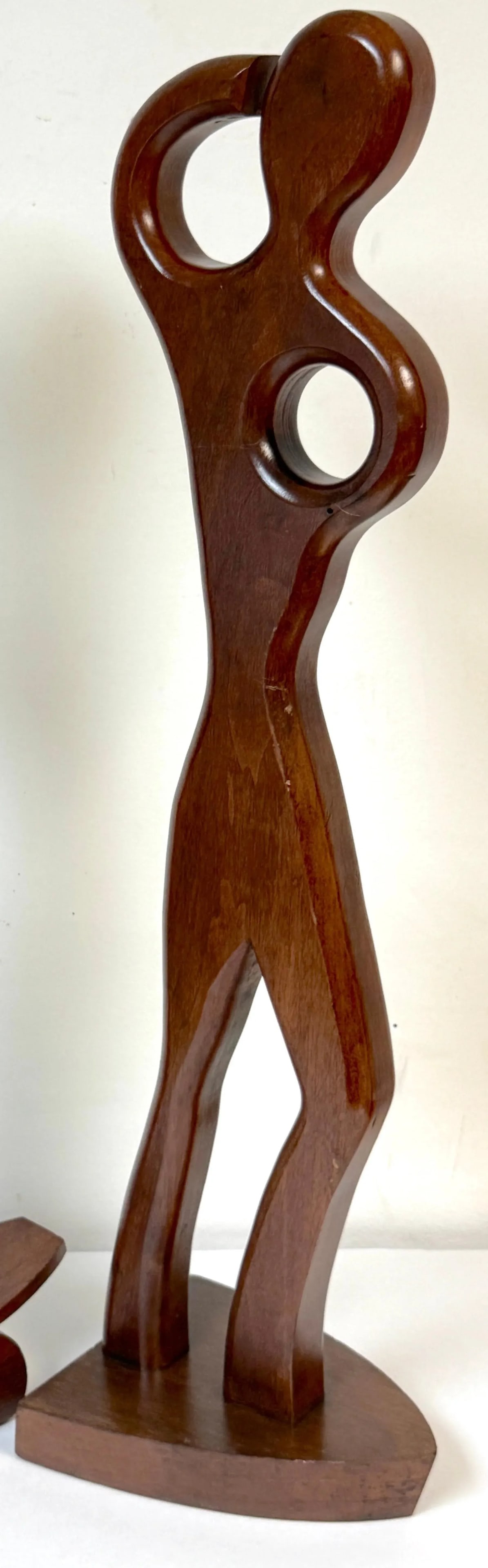 Pair William Westenhaver for Witco Teak Sculptures "” The Boater and The Surfer - 7