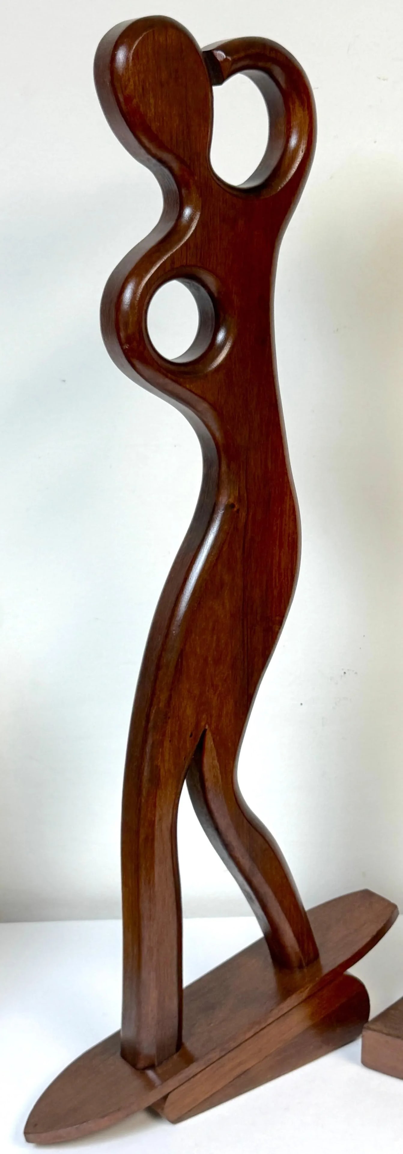 Pair William Westenhaver for Witco Teak Sculptures "” The Boater and The Surfer - 8