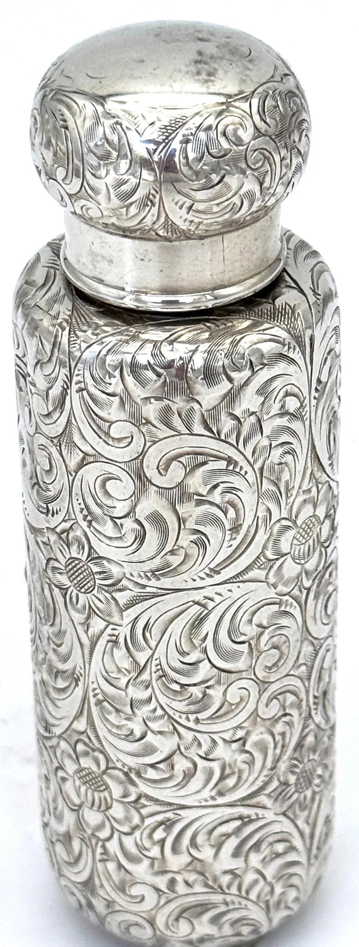 Aesthetic Movement Tiffany & Co. Hand-Engraved Sterling Silver Pocket Flask - 2