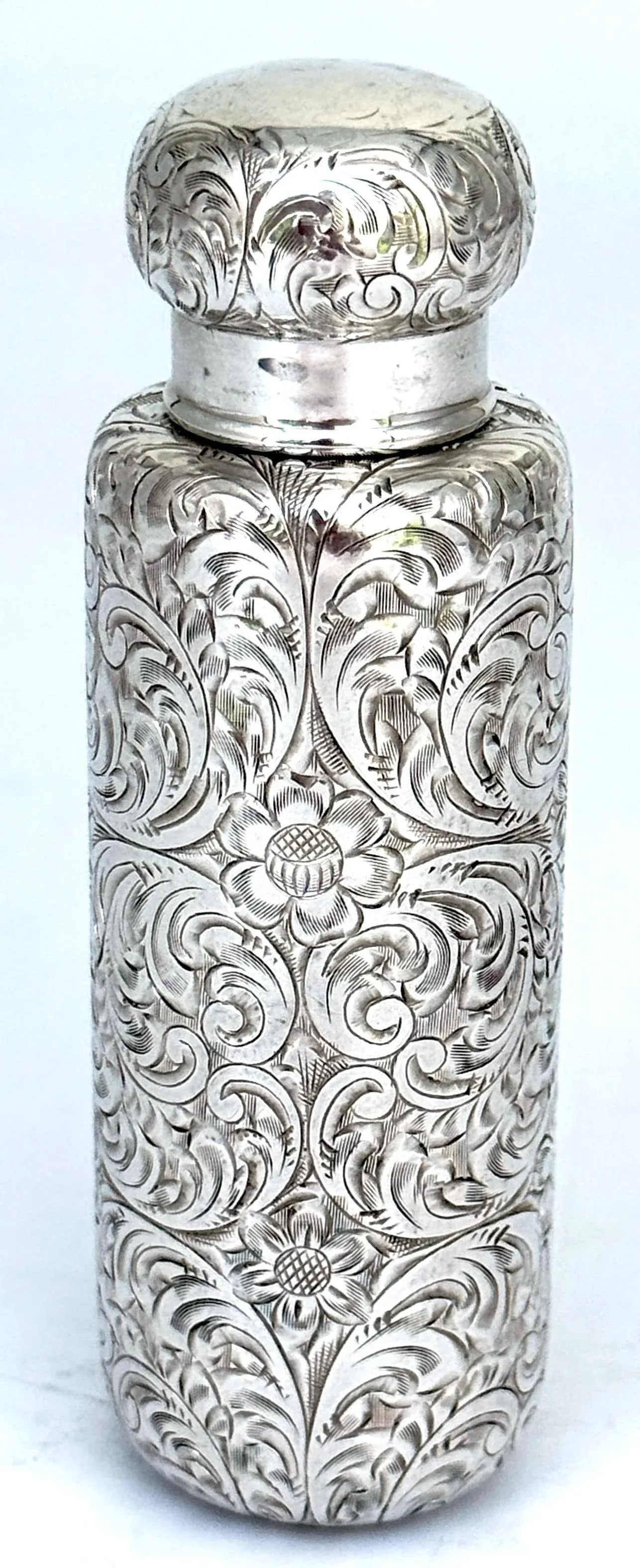 Aesthetic Movement Tiffany & Co. Hand-Engraved Sterling Silver Pocket Flask - 6