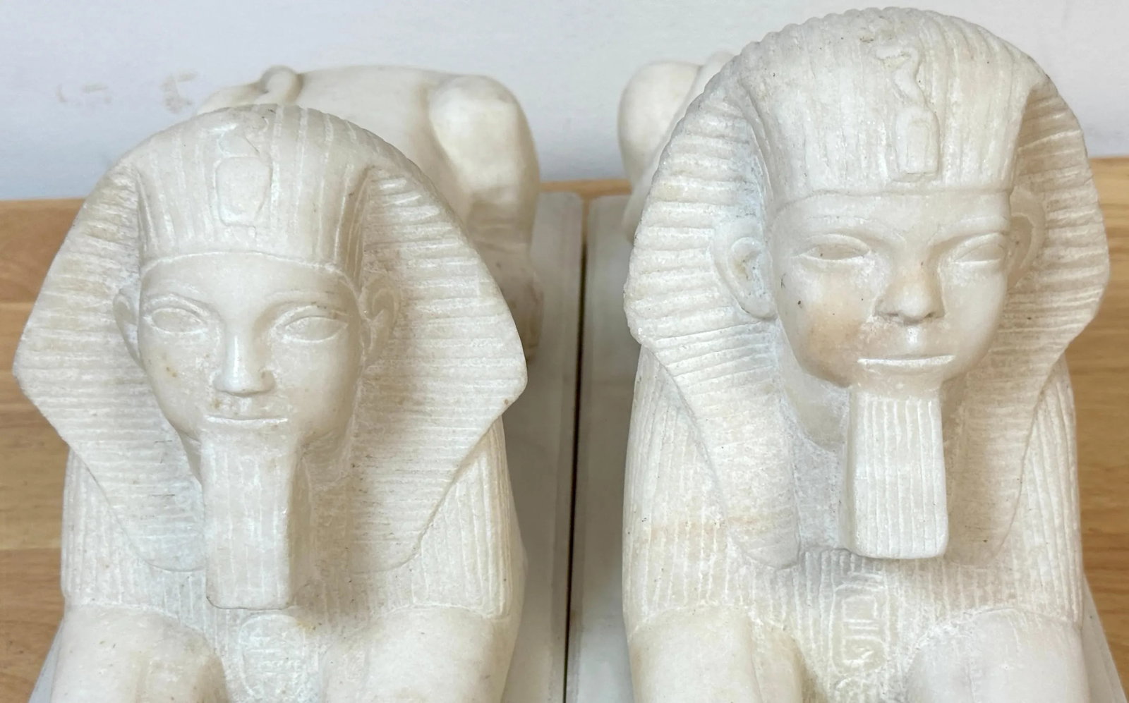 Pair of 19th Century Grand Tour Hand-Carved Marble Sphinx Sculptures - 7