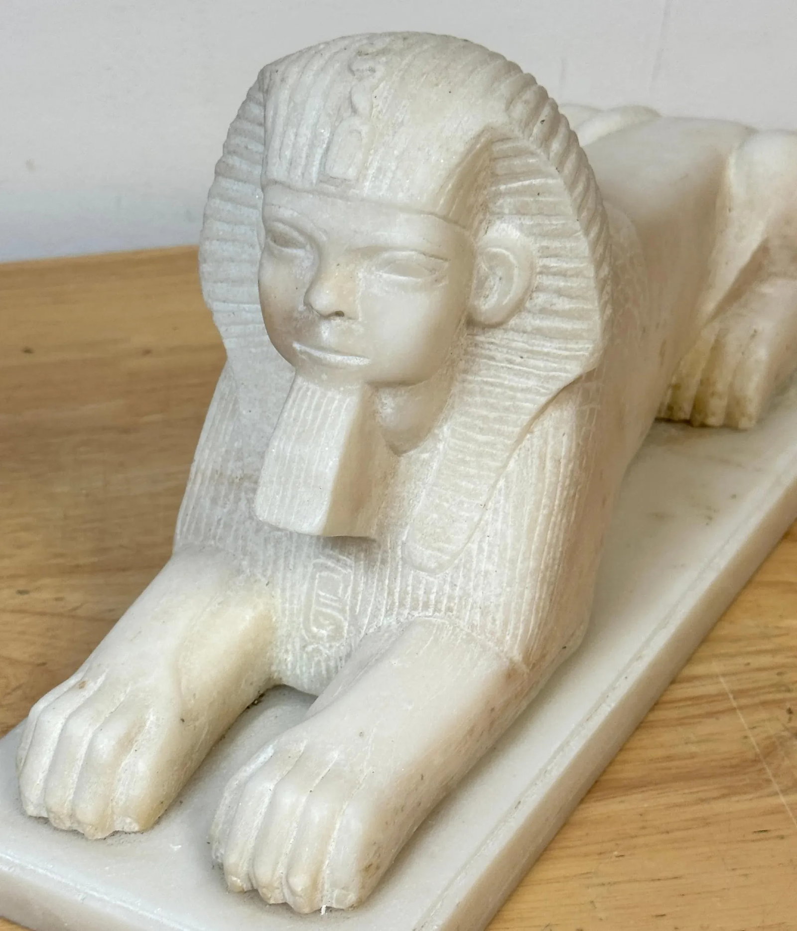 Pair of 19th Century Grand Tour Hand-Carved Marble Sphinx Sculptures - 9